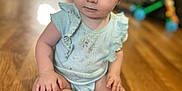 Rayne is registered to the contest to win money with this photo: baby, blonde, bodypart, crawling, diaper, face, finger, hair, hand, happy, hardwood, head, indoors, interiordesign, person, photography, portrait, sitting, smile, wood