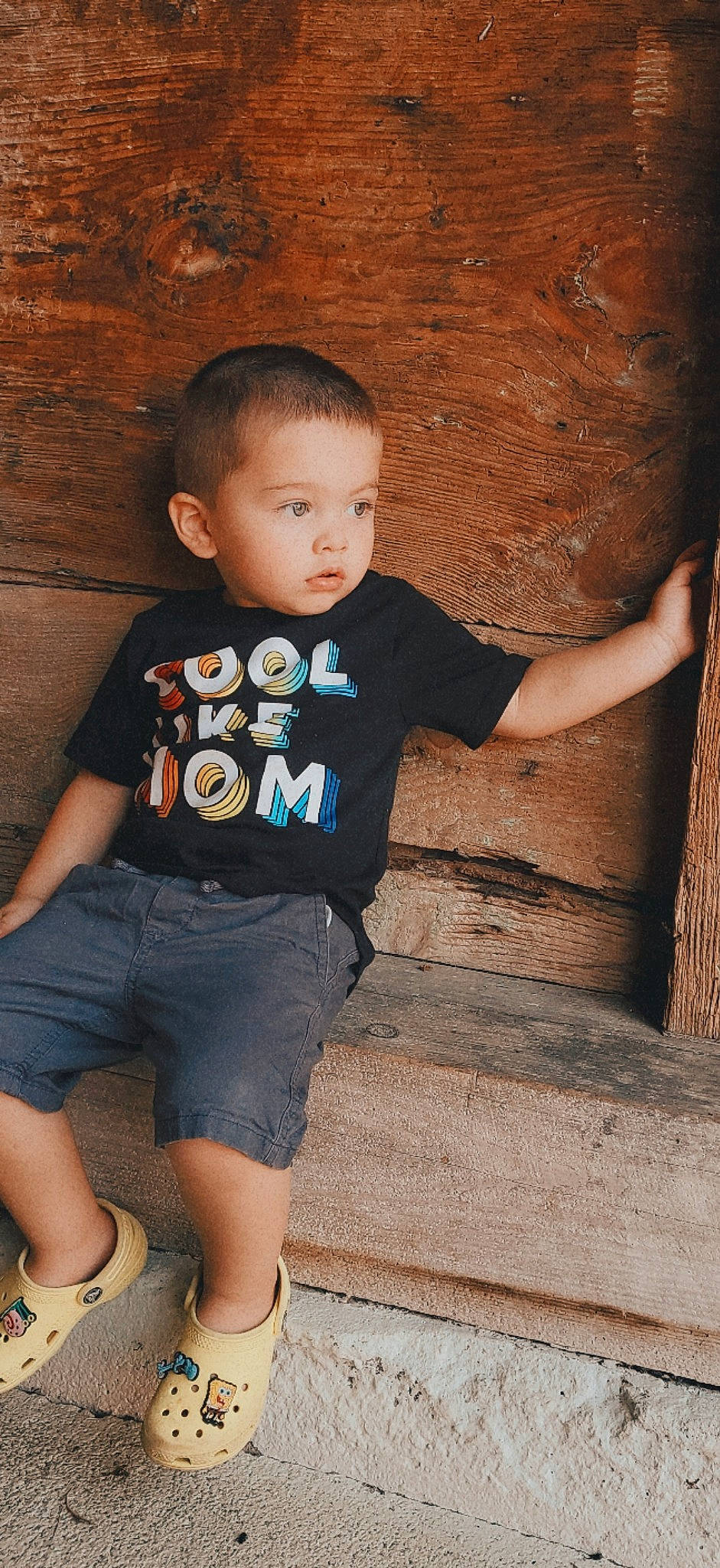 Diego joined the competition — help win amazing prizes! baby_toddler_clothing, child, chin, cool, flash_photography, fun, grass, happy, head, leisure, neck, person, shorts, sitting, sleeve, soil, standing, t_shirt, toddler, tree