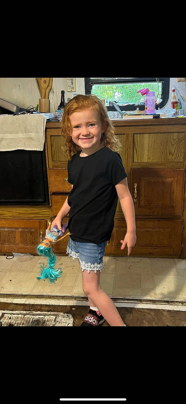 Aubrey is registered to the contest to win money with this photo: child, denim, drawer, electric_blue, flash_photography, fun, hairstyle, happy, human_leg, joint, joy, leg, leisure, person, shoulder, sitting, smile, standing, t_shirt, thigh