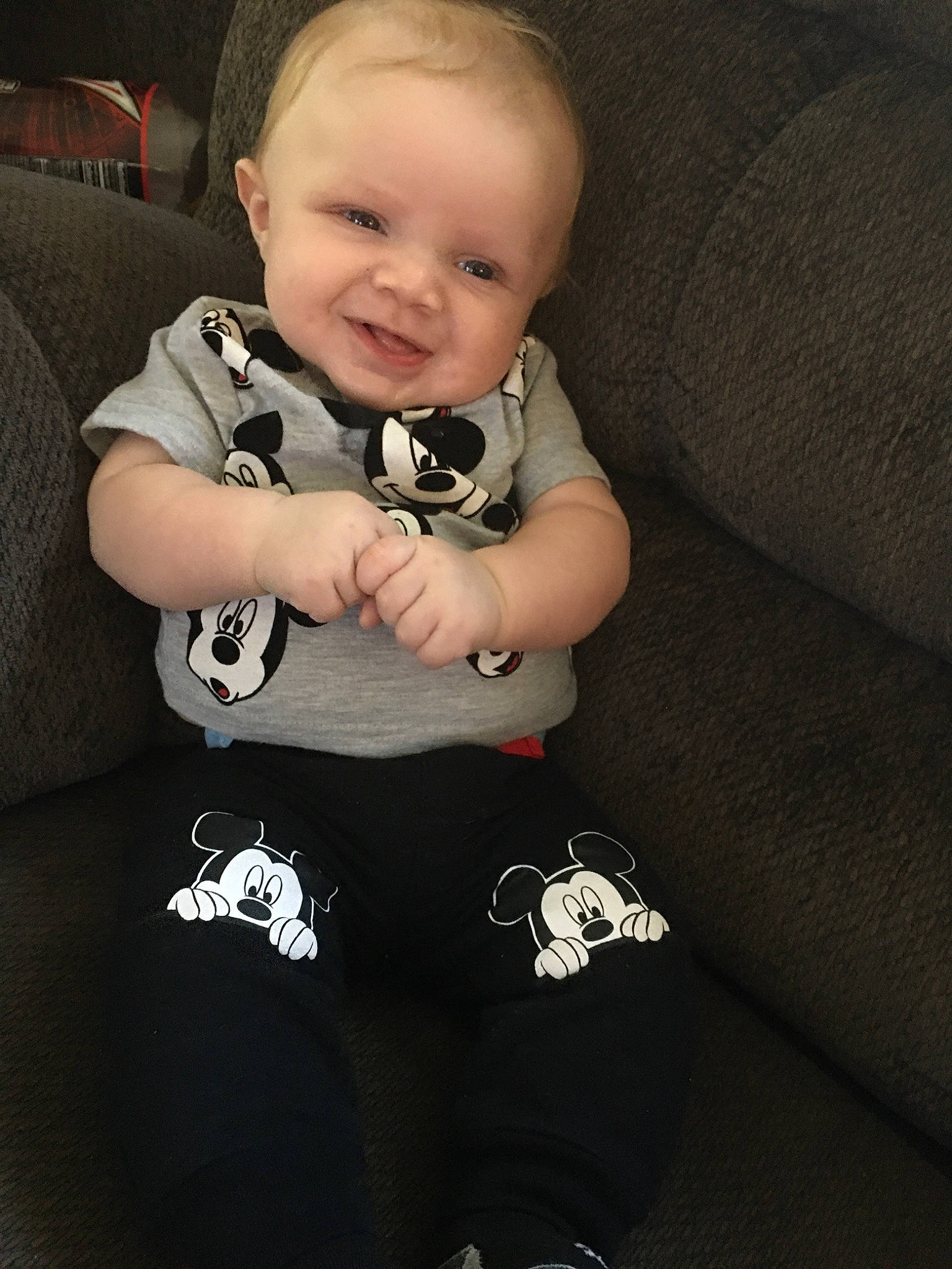 Jaxson joined the competition — help win amazing prizes! arm, baby, baby_toddler_clothing, cheek, child, cool, head, joy, leg, person, product, skin, sleeve, t_shirt, technology, toddler