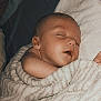 baby, sleeping, blanket, soft, cozy, infant, peaceful, face, closeup, skin, arm, mouth, head, pillow, nap, child, cute, comfort, rest, indoors