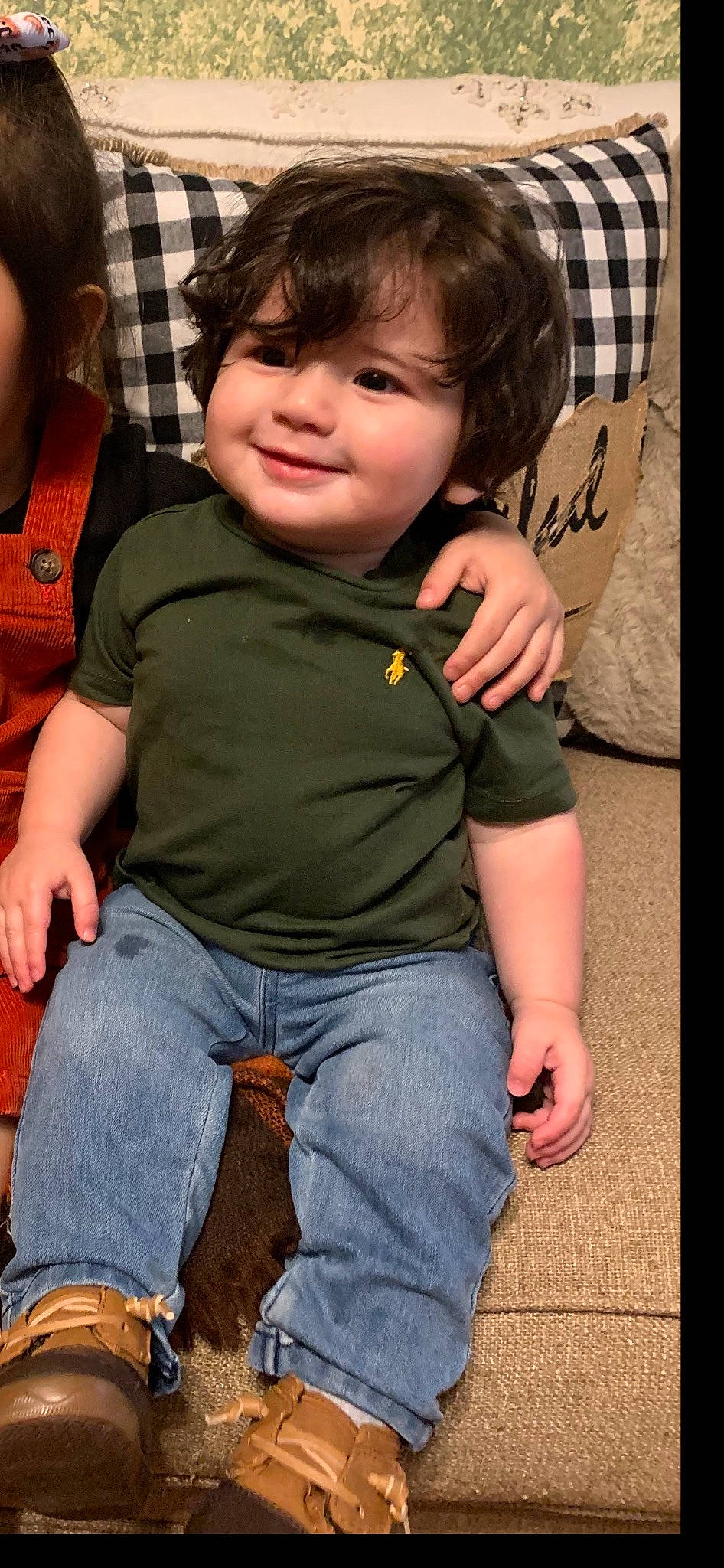 Jaivyn is registered to the contest to win money with this photo: baby_toddler_clothing, cheek, cool, elbow, eye, flash_photography, fun, happy, head, jeans, joy, leg, mouth, person, skin, sleeve, smile, t_shirt, thigh, thumb