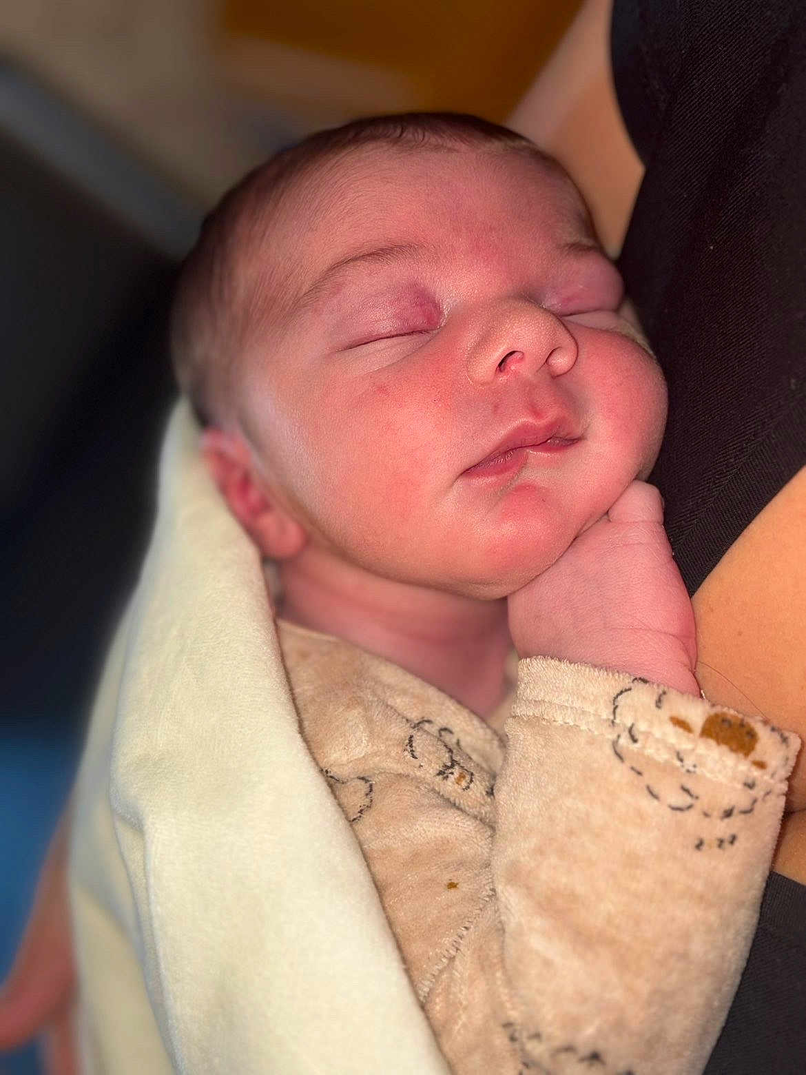 Maylonn participe au concours pour gagner de l'argent avec cette photo : newborn, baby, sleeping, blanket, soft, closeup, infant, peaceful, face, hand, skin, cute, child, portrait, cozy, warm, resting, young, clothing, human