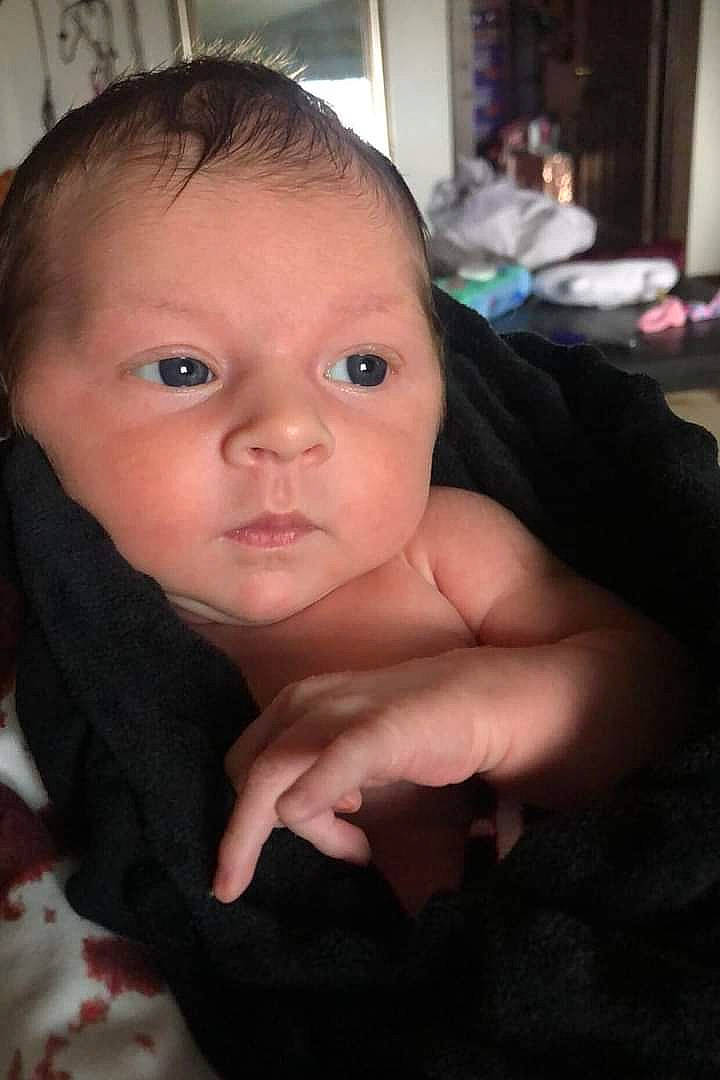 Alaia Jae is registered to the contest to win money with this photo: baby, baby_toddler_clothing, cheek, chin, comfort, ear, eye, eyebrow, eyelash, facial_expression, finger, flash_photography, gesture, iris, lip, mouth, nose, person, skin, thumb