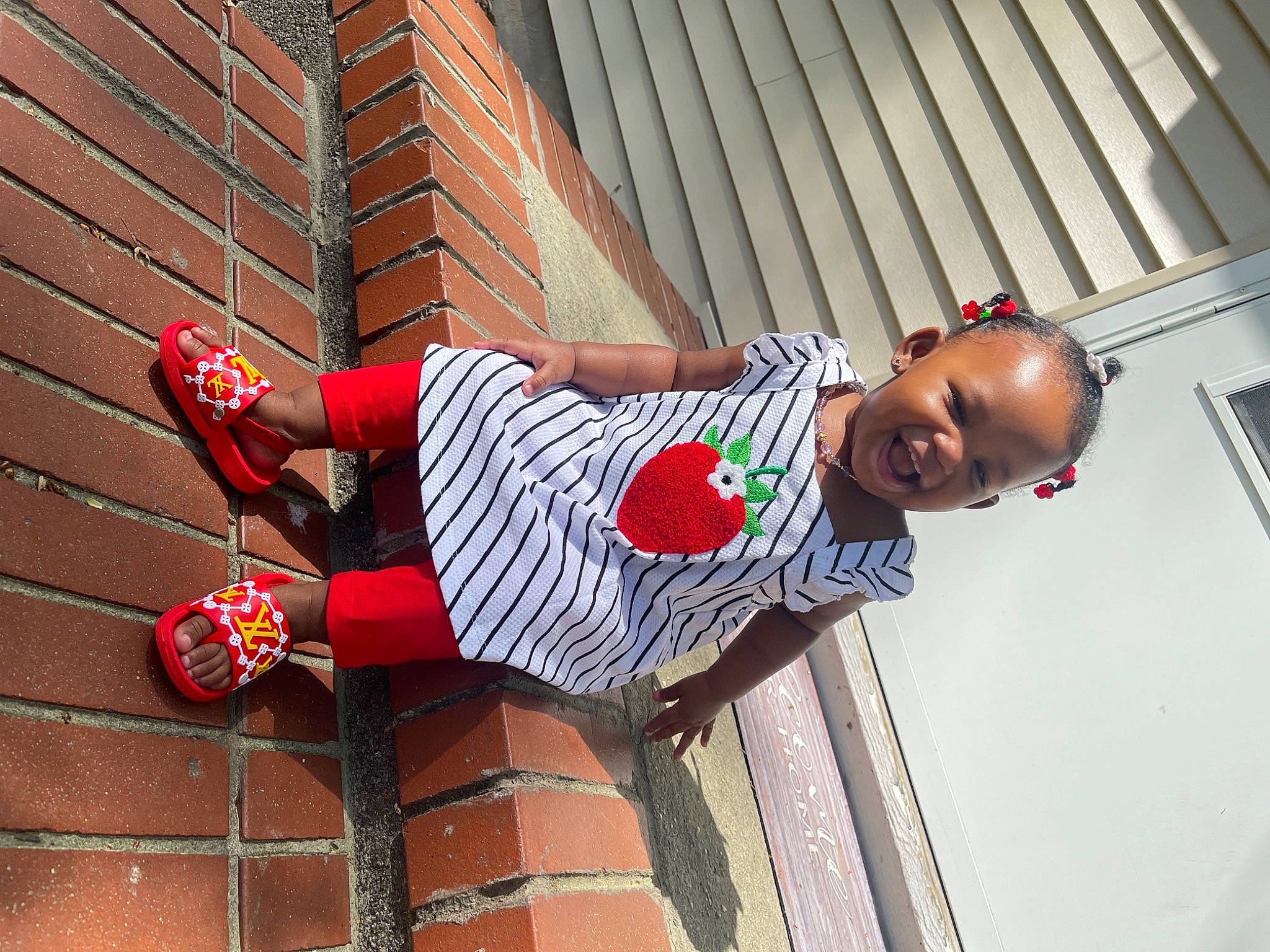 Legacy joined the competition — help win amazing prizes! brick, cool, elbow, eyewear, foot, fun, hat, human_leg, knee, leisure, magenta, pattern, person, red, sandal, sunglasses, t_shirt, thigh, trunk, waist