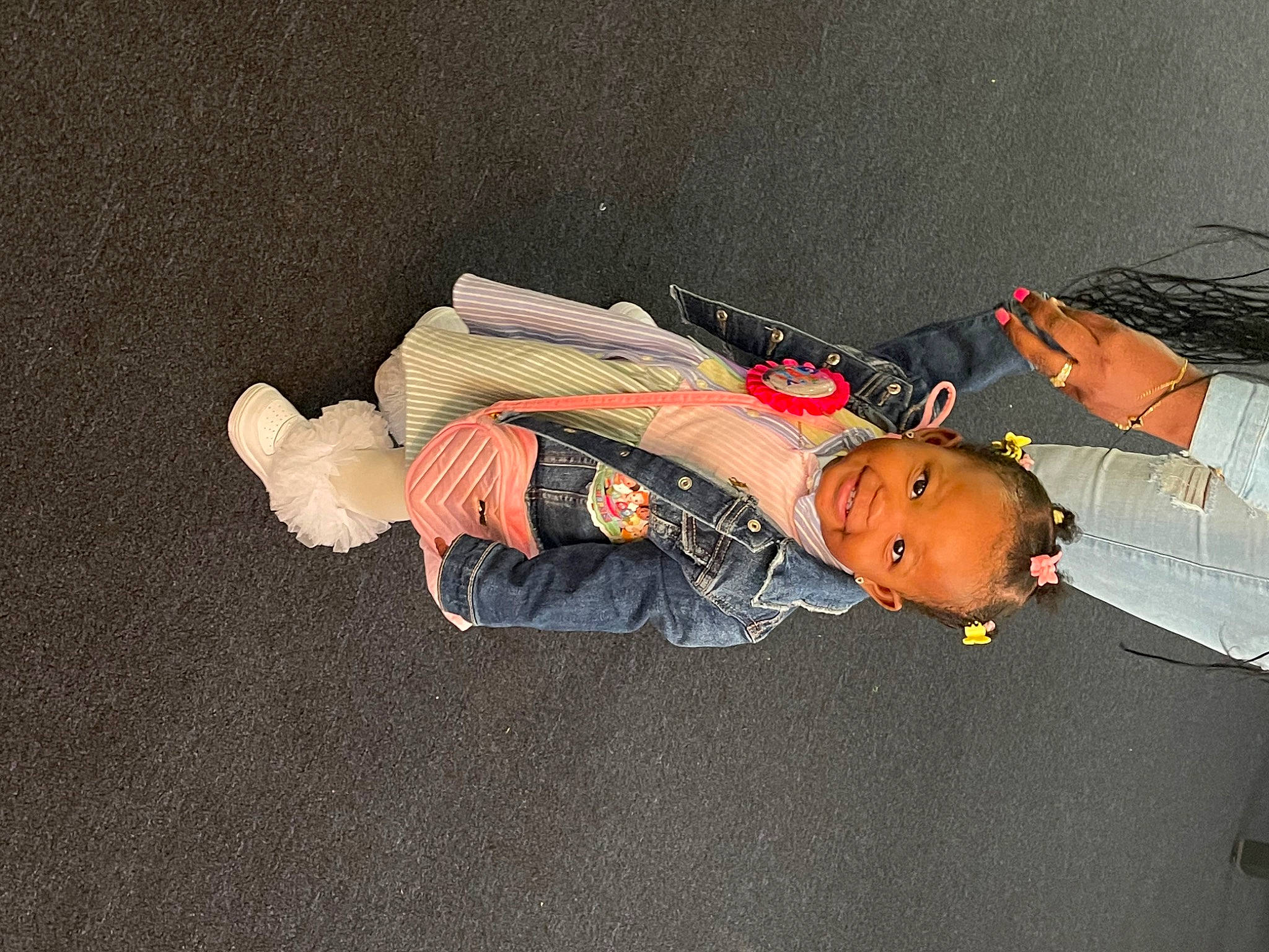 Legacy joined the competition — help win amazing prizes! carmine, flooring, fun, gesture, human_leg, joy, knee, person, thigh, wrist