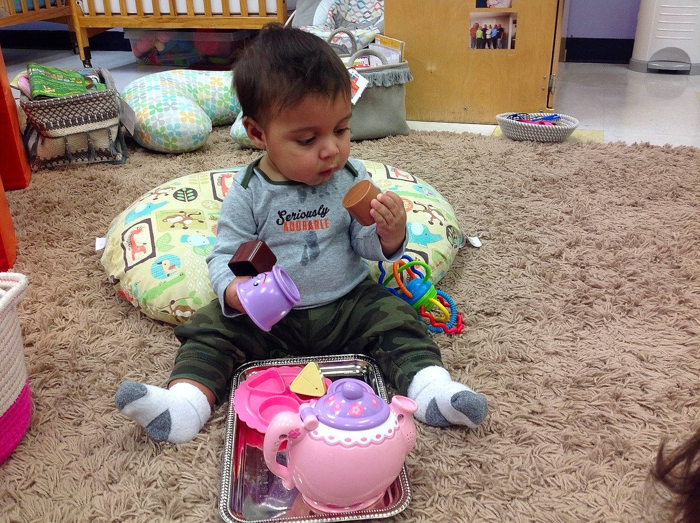 Jaylen joined the competition — help win amazing prizes! baby, child, person, play, sitting, toddler