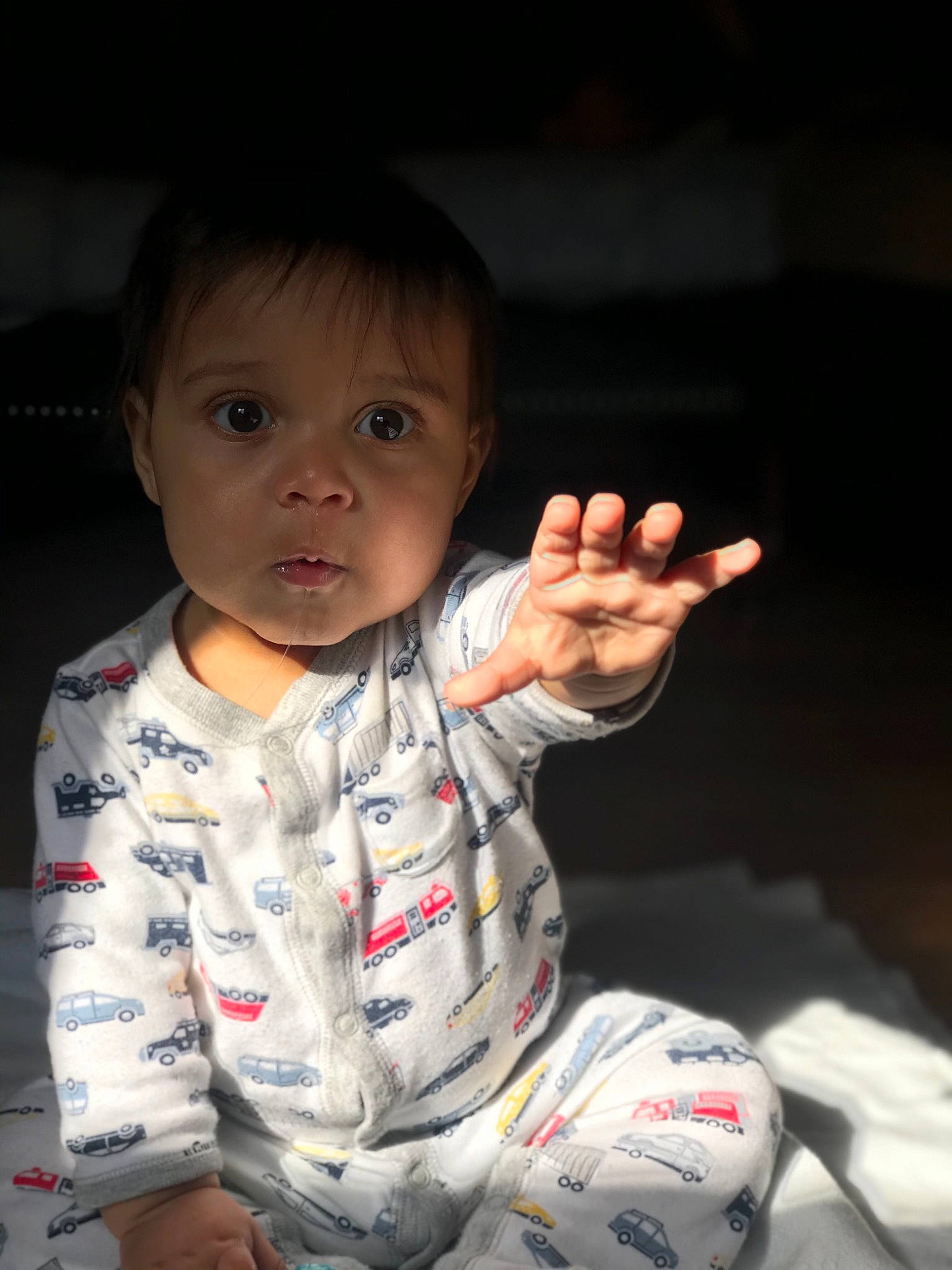 Jaylen joined the competition — help win amazing prizes! arm, baby, cheek, child, eye, face, finger, gesture, hand, nose, person, skin, smile, thumb, toddler