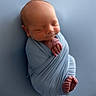 Blaze is registered to the contest to win money with this photo: newborn, baby, swaddled, sleeping, infant, blue_wrap, peaceful, portrait, soft_lighting, closeup, cute, tiny_feet, tiny_hands, smooth_skin, studio, minimalist, calm, background, child, wrapped