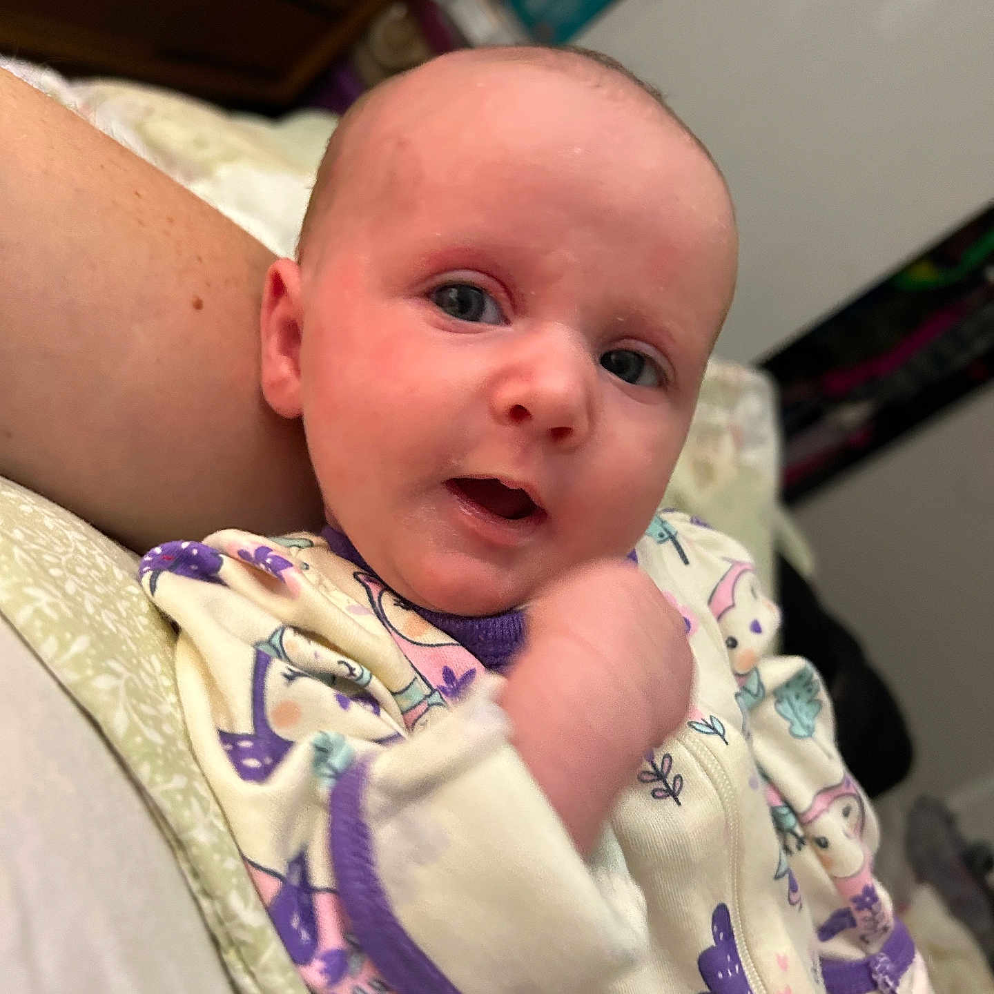 Annalee joined the competition — help win amazing prizes! architecture, baby, bed, bedroom, blanket, bodypart, building, face, finger, furniture, hand, head, hospital, indoors, newborn, person, photography, portrait, quilt, room