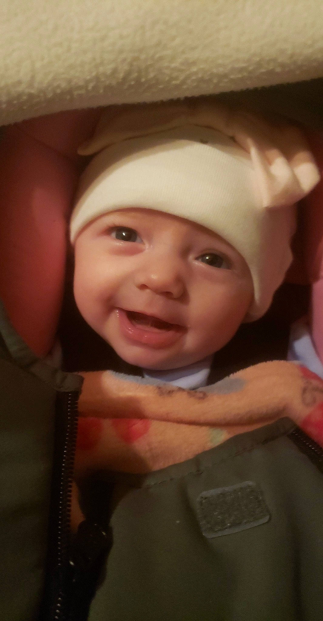 Daniella joined the competition — help win amazing prizes! baby, cheek, child, eye, eyebrow, face, facial_expression, fun, happy, hat, head, headgear, headwear, lip, mouth, nose, person, photography, skin, smile