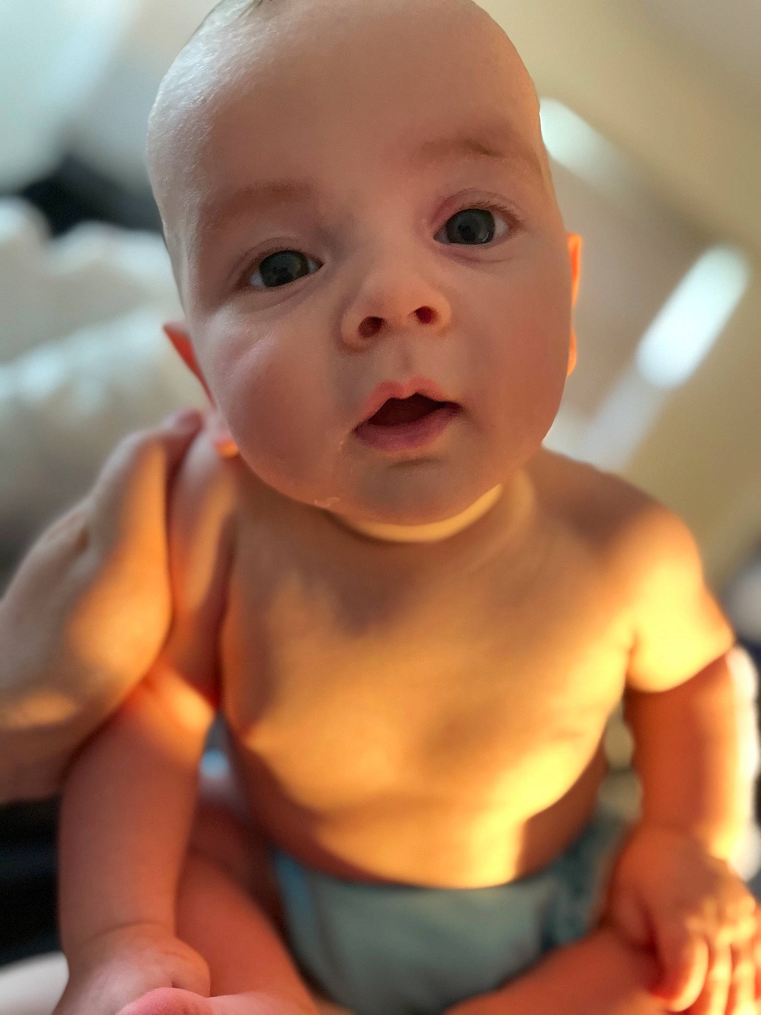 Clay is registered to the contest to win money with this photo: baby, baby_toddler_clothing, cheek, chest, child, eye, eyebrow, eyelash, finger, happy, human_body, iris, lip, mouth, muscle, neck, nose, person, skin, toddler