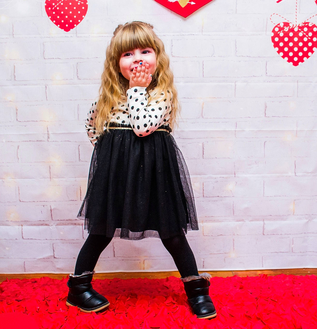 Karmen is registered to the contest to win money with this photo: day_dress, design, electric_blue, event, fashion, fashion_accessory, fashion_design, flooring, footwear, happy, headgear, joy, magenta, pattern, person, pink, purple, red, shoe, sleeve