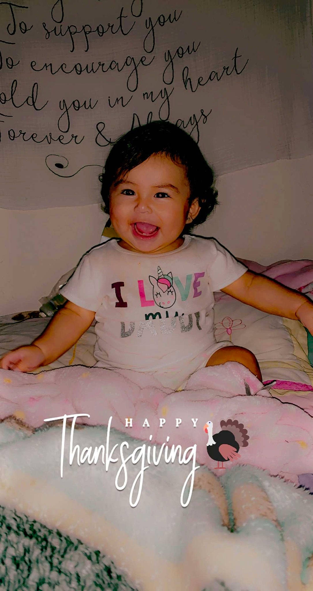 Zariah joined the competition — help win amazing prizes! baby_toddler_clothing, child, facial_expression, finger, handwriting, person, pink, plush, room, snapshot, stuffed_toy, teddy_bear, toddler, toy, whiteboard, writing