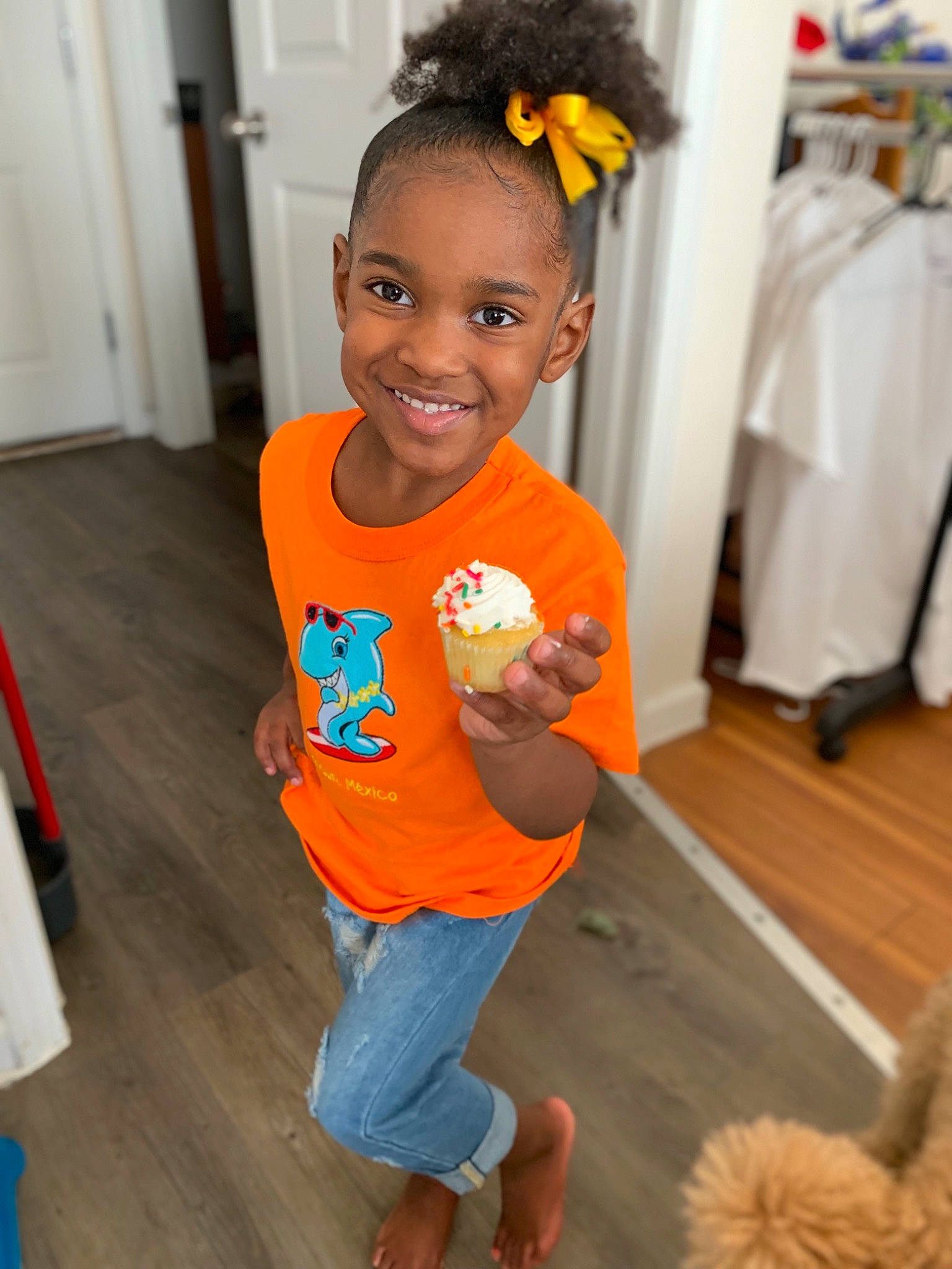 Jade joined the competition — help win amazing prizes! adaptation, child, hairstyle, joy, orange, person, play, pumpkin, smile, t_shirt, toddler, vacation, yellow