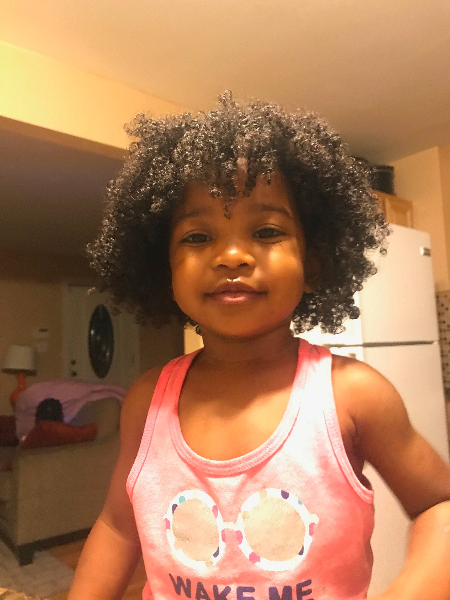 Noel is registered to the contest to win money with this photo: afro, black_hair, child, forehead, hair, hairstyle, human, jheri_curl, person, s_curl, smile