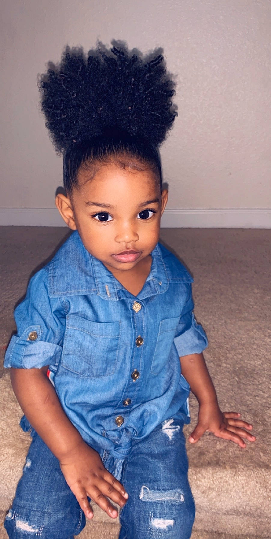 Noel joined the competition — help win amazing prizes! afro, black_hair, child, cool, denim, face, forehead, hair, hairstyle, head, jeans, male, person, s_curl, standing, toddler