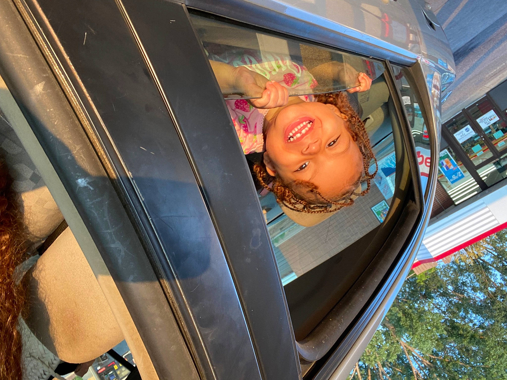 Nyomi joined the competition — help win amazing prizes! advertising, auto_part, automotive_design, automotive_exterior, automotive_lighting, car_seat, car_seat_cover, display_device, eyewear, fun, joy, leisure, luxury_vehicle, machine, motor_vehicle, multimedia, person, personal_luxury_car, smile, tints_and_shades