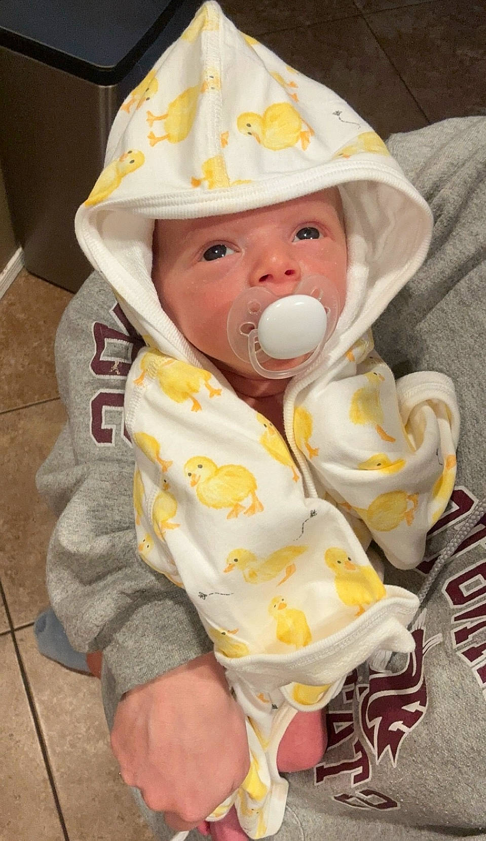 Caden joined the competition — help win amazing prizes! baby, baby_products, baby_safety, baby_toddler_clothing, cap, carmine, cheek, child, costume_hat, face, fashion_accessory, fictional_character, happy, hat, head, headgear, headwear, linens, person, sitting