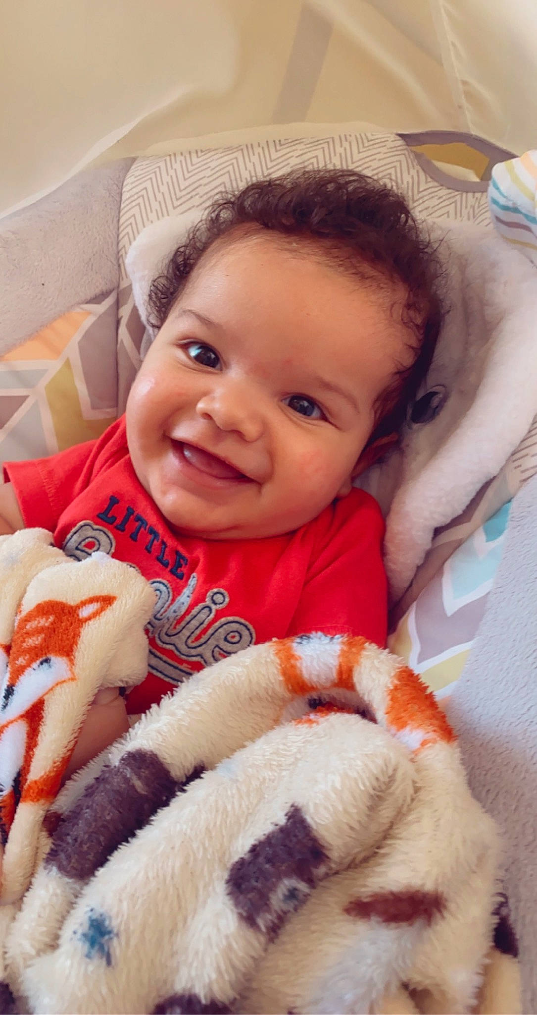 Luka joined the competition — help win amazing prizes! baby, baby_sleeping, baby_toddler_clothing, cheek, child, comfort, eye, face, facial_expression, happy, head, iris, joy, lip, mammal, mouth, nose, person, skin, smile