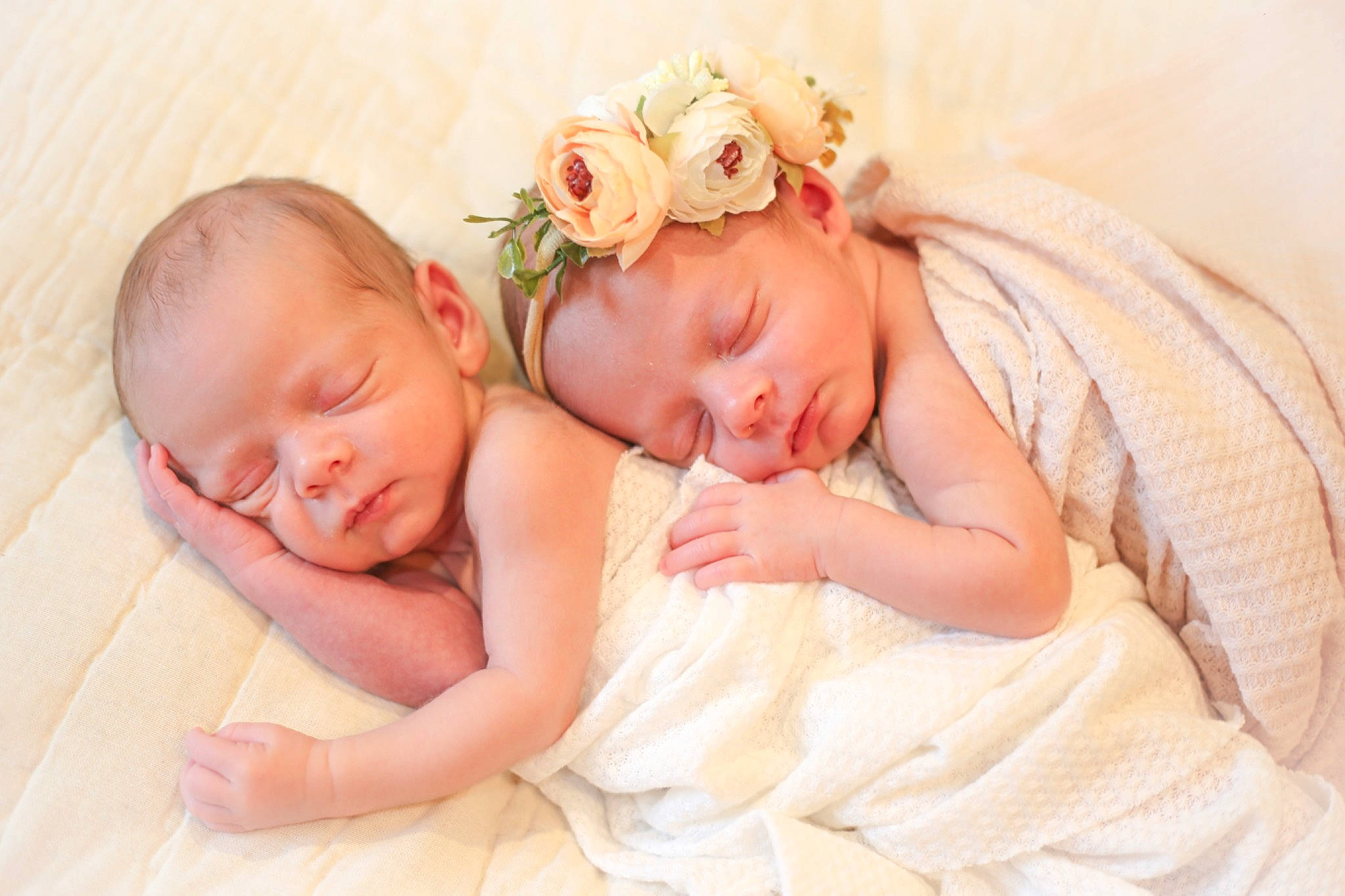 Ansley joined the competition — help win amazing prizes! baby, baby_sleeping, baby_toddler_clothing, bedtime, child, comfort, fashion_accessory, flower, grass, happy, head, headband, headpiece, linens, person, pink, plant, skin, textile, toddler