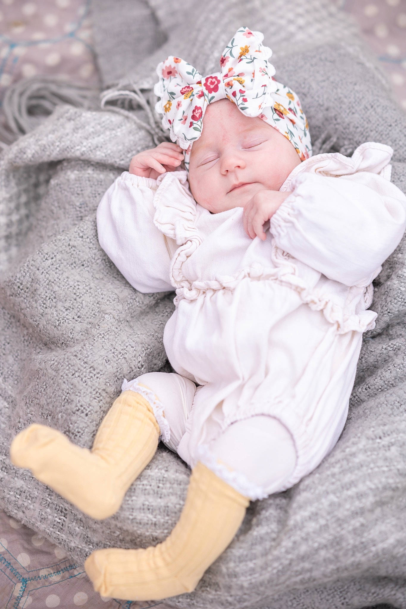 Kenley joined the competition — help win amazing prizes! baby, baby_products, baby_sleeping, baby_toddler_clothing, beanie, cheek, child, comfort, fashion_accessory, fur, grass, headwear, knit_cap, linens, nap, person, portrait_photography, sitting, sleep, sleeve