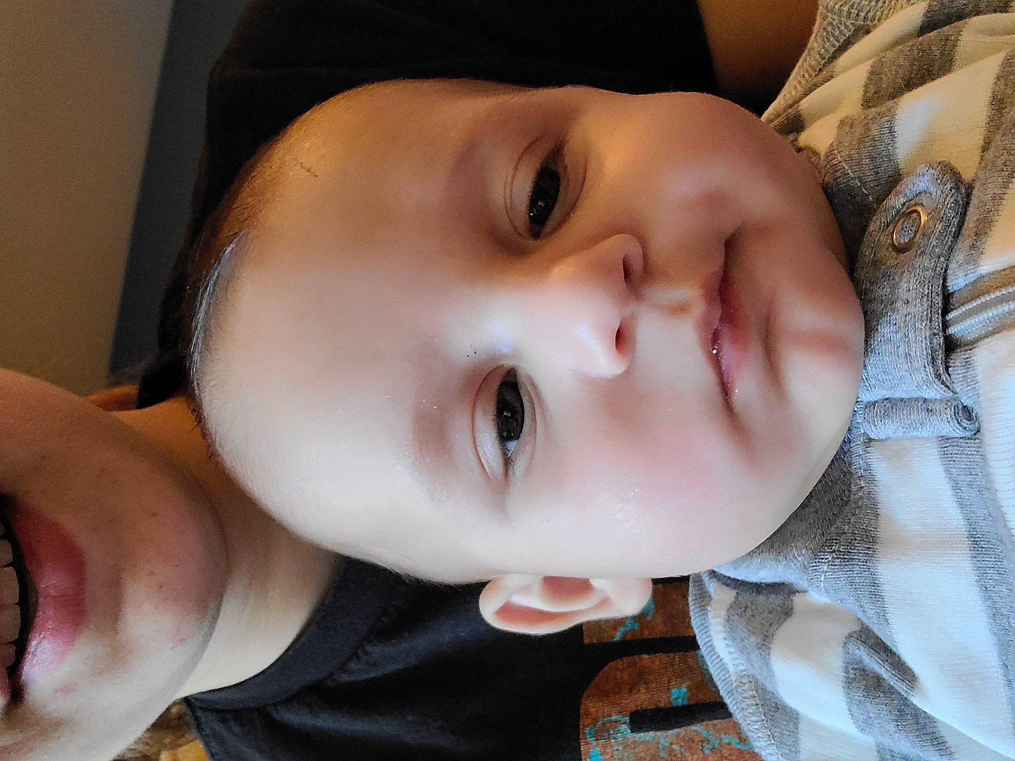 Braden is registered to the contest to win money with this photo: baby, cheek, chin, clothing, ear, eye, eyebrow, eyelash, forehead, happy, head, human, iris, lip, mammal, mouth, neck, nose, person, skin