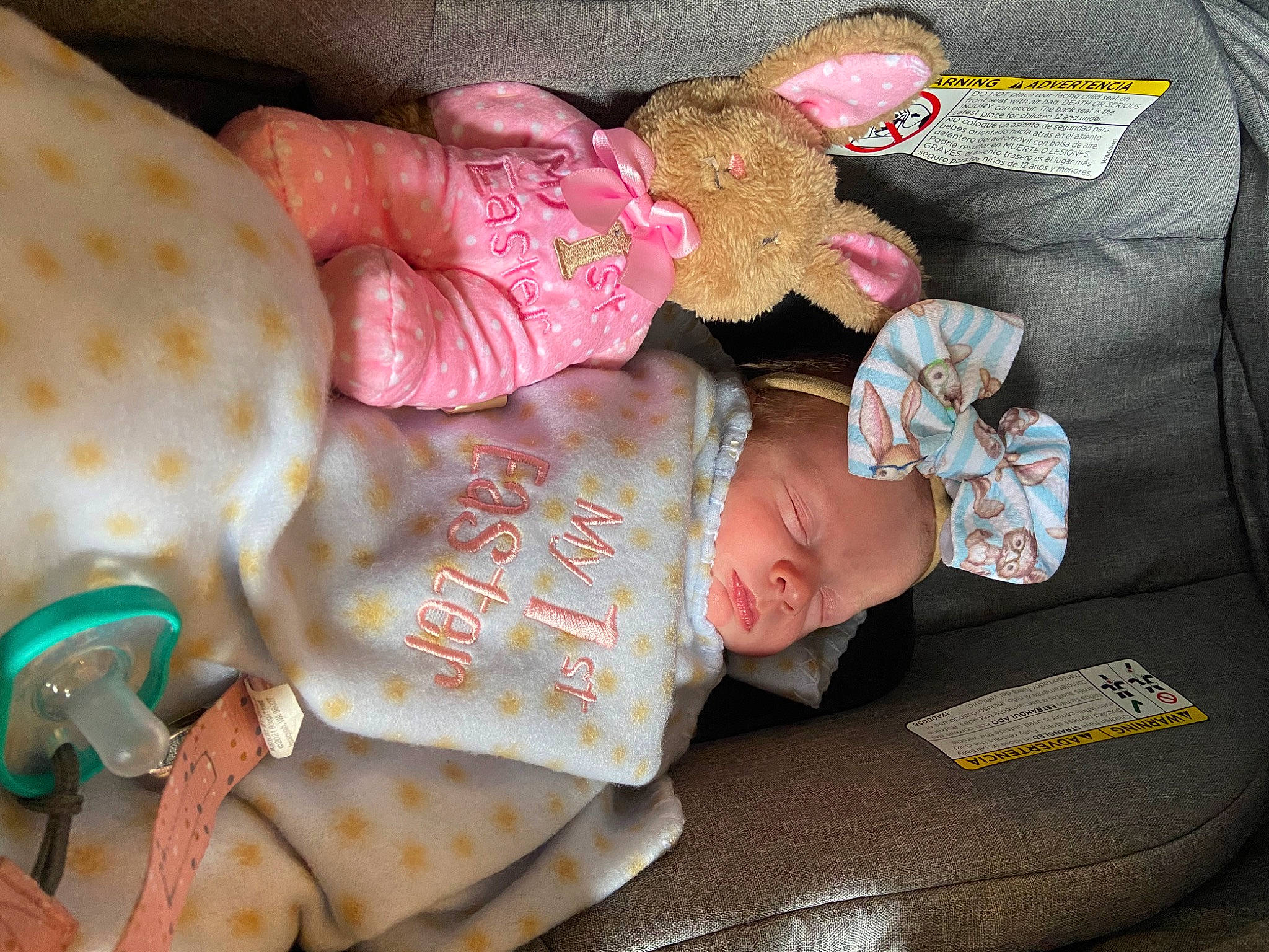 Willow is registered to the contest to win money with this photo: baby, baby_products, baby_toddler_clothing, car_seat, child, comfort, ear, finger, hand, human_body, linens, person, pink, product, room, skin, stuffed_toy, textile, toddler, toy