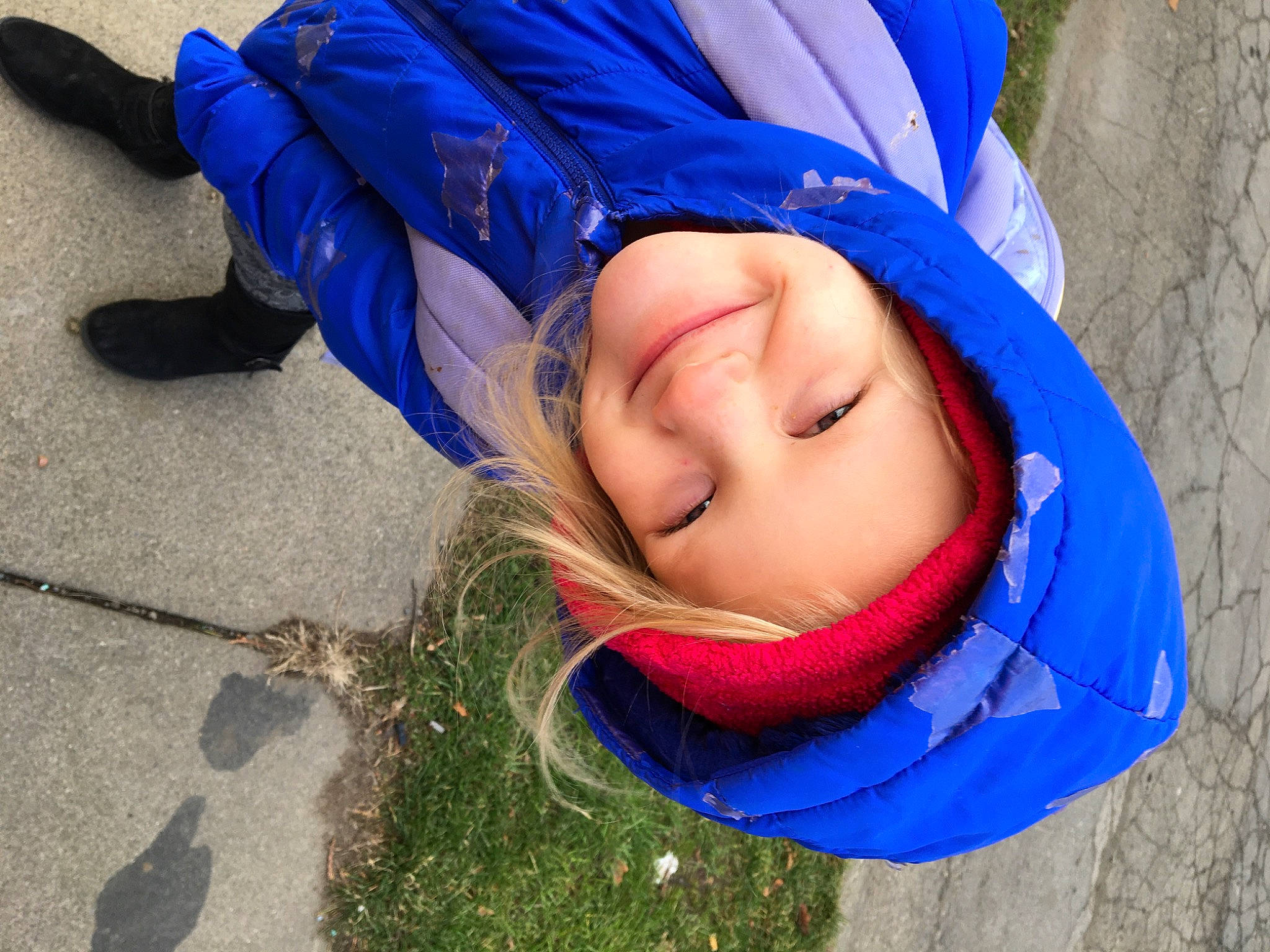 Emily joined the competition — help win amazing prizes! azure, blue, cobalt_blue, electric_blue, headwear, hood, joy, person