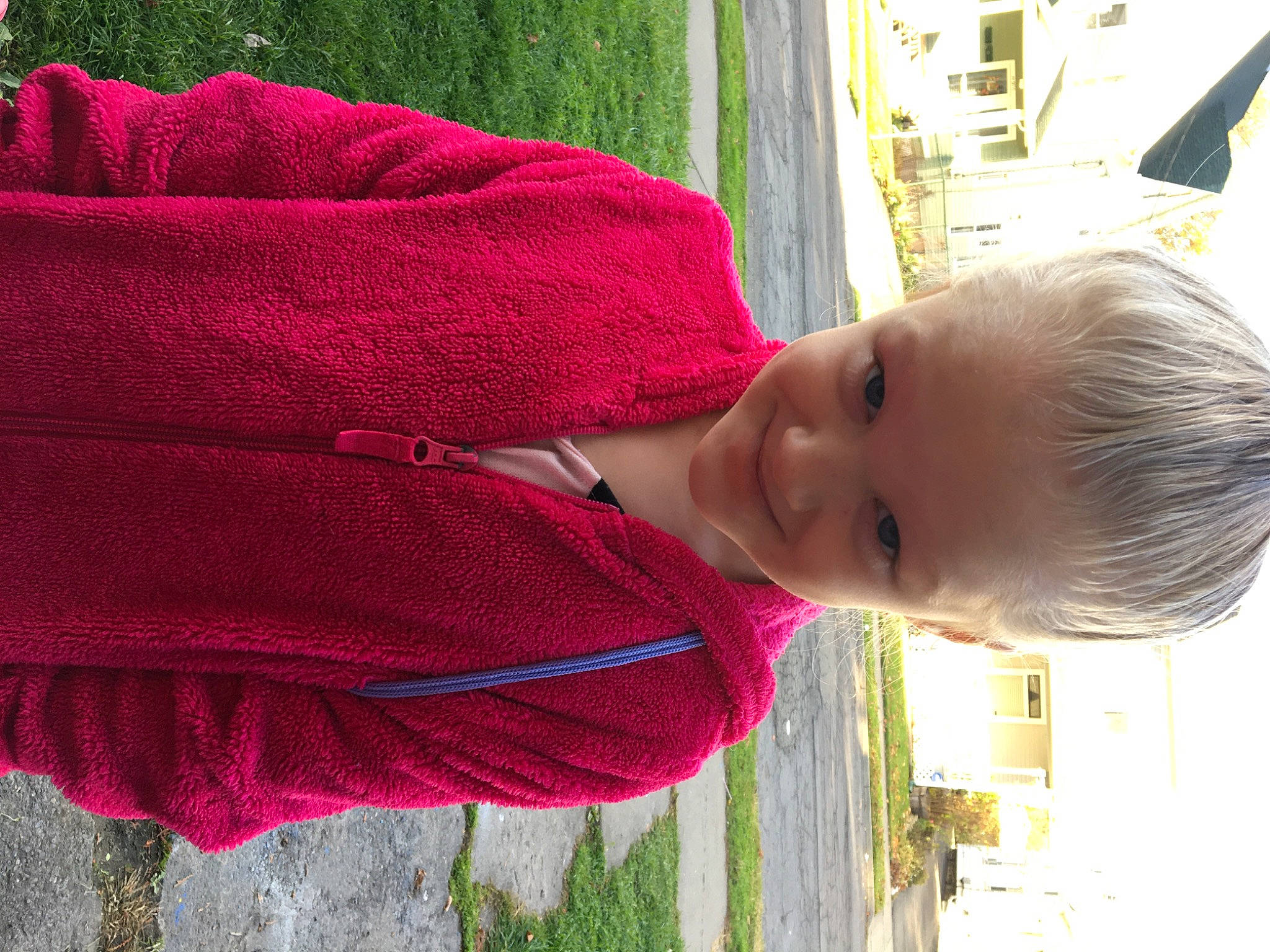 Emily joined the competition — help win amazing prizes! joy, magenta, person, pink, red, textile