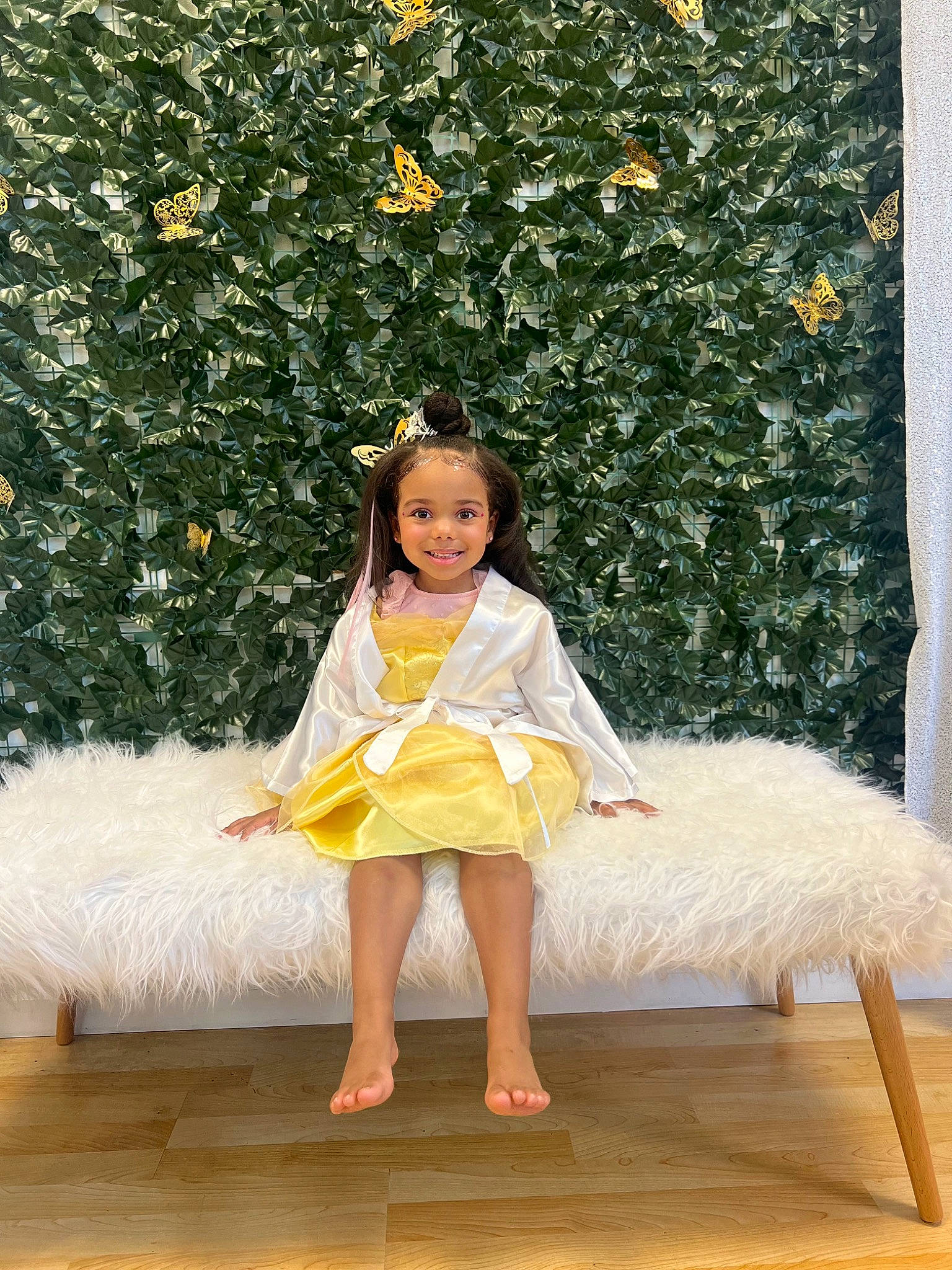 Skylar joined the competition — help win amazing prizes! day_dress, dress, embellishment, fawn, flooring, flower, grass, hair, hairstyle, happy, joy, long_hair, people_in_nature, person, pink, plant, skin, sleeve, smile, textile