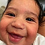 Tommy joined the competition — help win amazing prizes! baby, cheeks, child, close_up, cute, expression, eyes, face, happy, head, infant, joy, mouth, mouth_open, person, portrait, skin, smiling, white_clothing, young