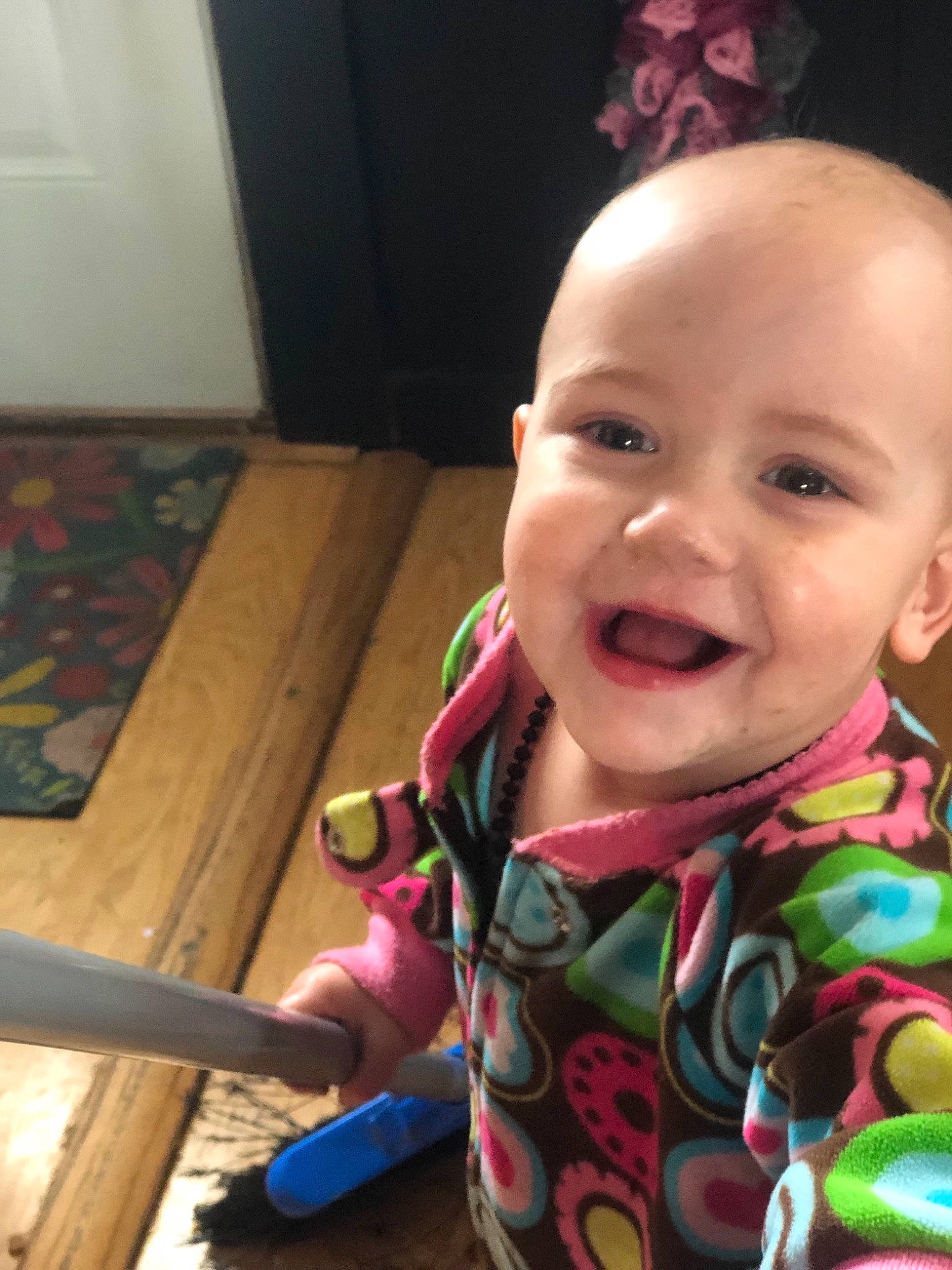 Addelyn is registered to the contest to win money with this photo: baby, cheek, child, chin, eye, face, facial_expression, forehead, fun, happy, head, lip, mouth, neck, nose, person, play, skin, smile, toddler
