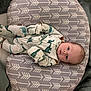 David joined the competition — help win amazing prizes! baby, infant, pajamas, dinosaur_pattern, pillow, arrow_pattern, bed, blanket, sleepwear, child, lying_down, cute, cozy, indoors, person, head, face, eyes, soft_fabric, resting