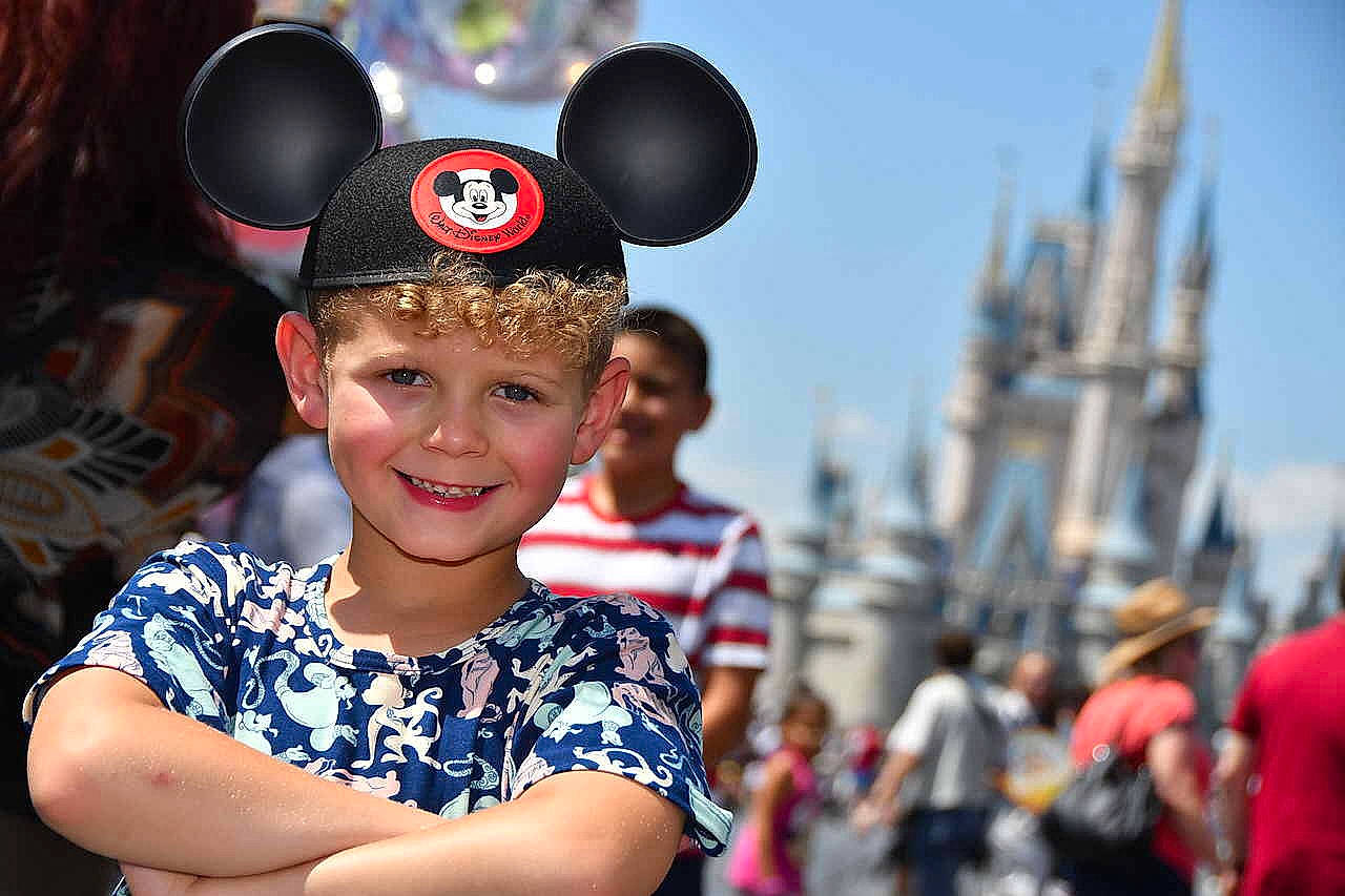 Sterling joined the competition — help win amazing prizes! amusement_park, child, ear, event, fun, happy, headgear, headwear, joy, nonbuilding_structure, park, party, party_supply, person, recreation, smile, tourism, vacation, walt_disney_world, world