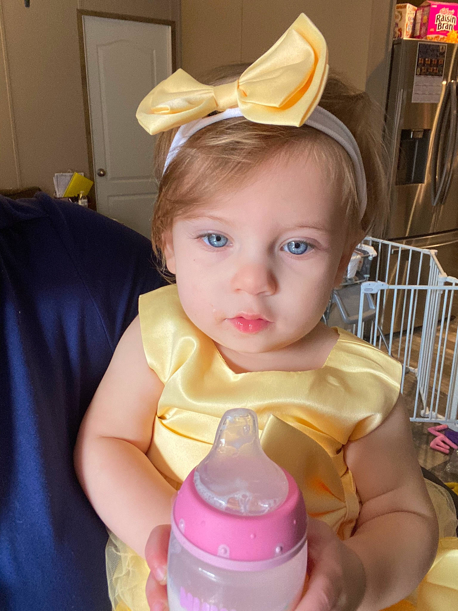 Adalyn joined the competition — help win amazing prizes! baby, baby_toddler_clothing, cap, cheek, child, costume_hat, drinkware, ear, event, eyelash, fashion_accessory, fun, happy, hat, person, pink, plastic_bottle, product, skin, toddler