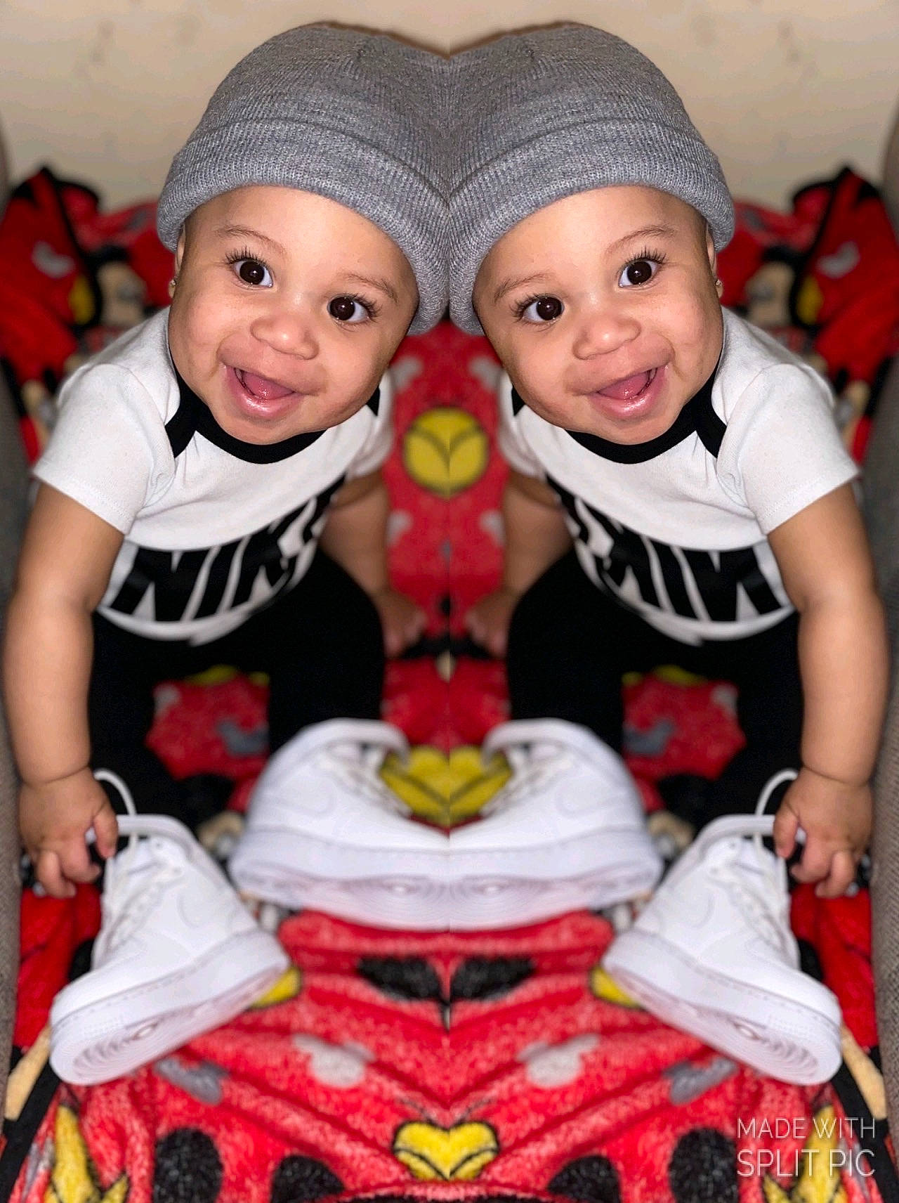 Damarion joined the competition — help win amazing prizes! baby, baby_toddler_clothing, cap, child, doll, event, eye, friendship, fun, happy, head, headgear, headwear, joy, pattern, people, person, pink, red, smile