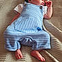 newborn, baby, sleeping, blue_overalls, blanket, infant, cute, peaceful, resting, soft_texture, clothing, foot, hand, portrait, indoors, child, young, small, cozy, sleep