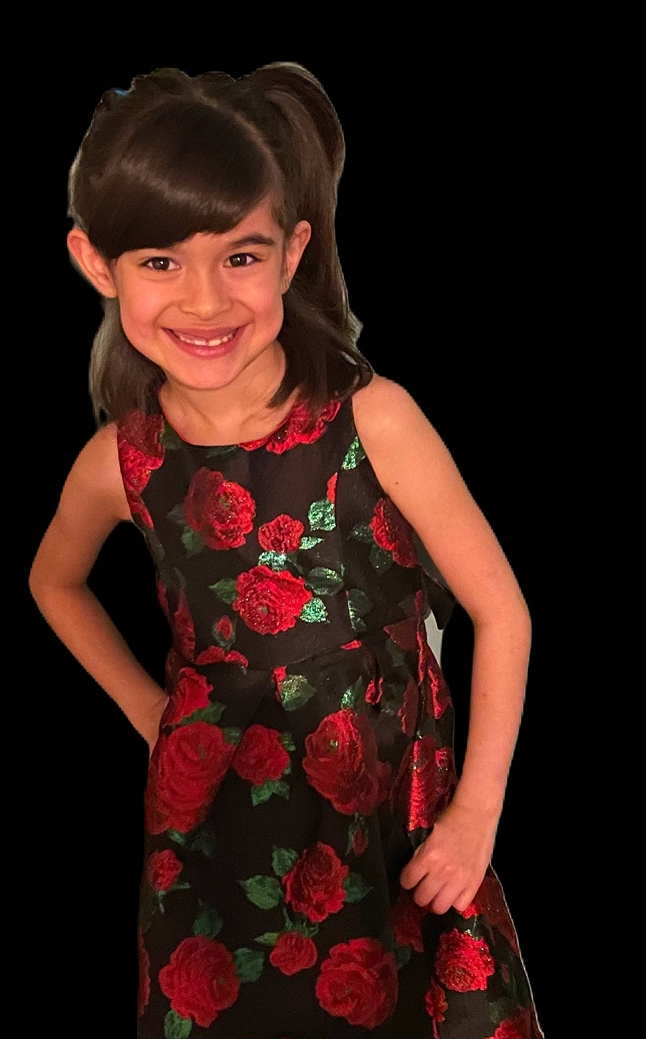 Savannah Rose Soto joined the competition — help win amazing prizes! cocktail_dress, day_dress, dress, embellishment, entertainment, event, fashion_design, flash_photography, formal_wear, happy, joy, magenta, neck, one_piece_garment, pattern, performing_arts, person, shoulder, sleeve, smile