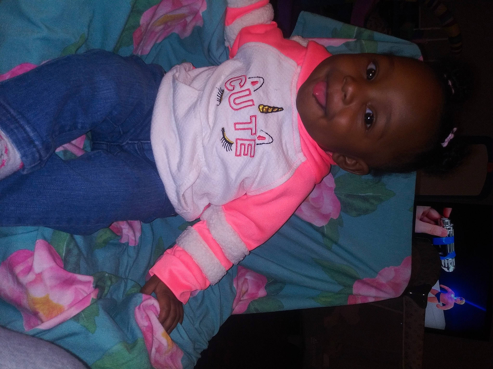 Ameerah is registered to the contest to win money with this photo: baby, baby_products, baby_toddler_clothing, baseball_cap, carmine, child, comfort, elbow, event, fun, joy, magenta, mouth, person, pink, room, sleeve, smile, space, t_shirt