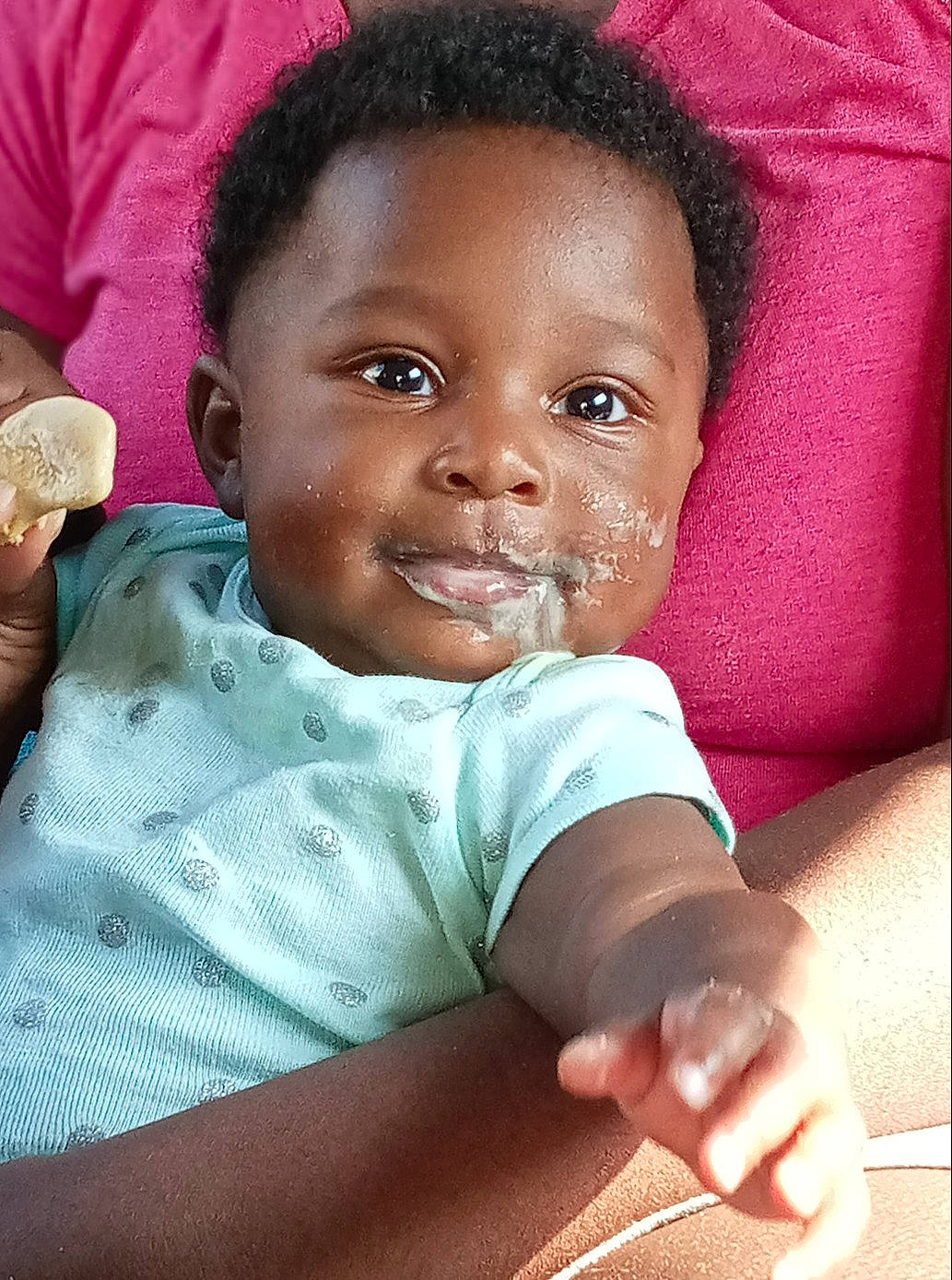 Ameerah joined the competition — help win amazing prizes! cheek, chin, eye, eyebrow, finger, forehead, gesture, hair, happy, head, iris, joy, lip, mammal, mouth, nose, person, pink, skin, sleeve