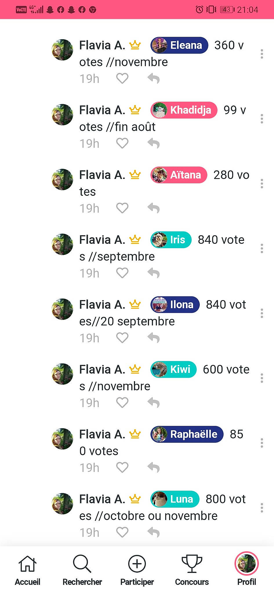 Thylian a rejoint le concours — aidez-le/la à gagner de superbes lots ! circle, communication_device, computer_icon, electronic_device, font, gadget, graphics, logo, mobile_device, multimedia, number, person, portable_communications_device, rectangle, screenshot, software, web_page, website