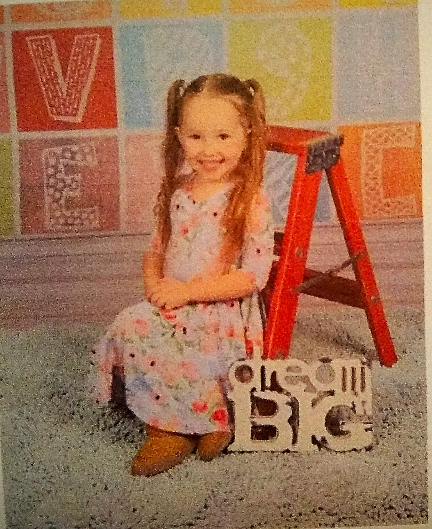 Lillian joined the competition — help win amazing prizes! art, child, child_model, joy, pattern, person, photography, play, sitting, smile, toddler