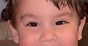 Romeo is registered to the contest to win money with this photo: baby, background, cheeks, child, cute, expression, eyes, face, hair, happy, head, indoors, person, portrait, room, skin, smile, teeth, toddler, young_child