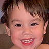Romeo is registered to the contest to win money with this photo: child, toddler, smile, face, happy, indoors, hair, young_child, portrait, skin, cheeks, eyes, person, head, teeth, baby, cute, expression, background, room