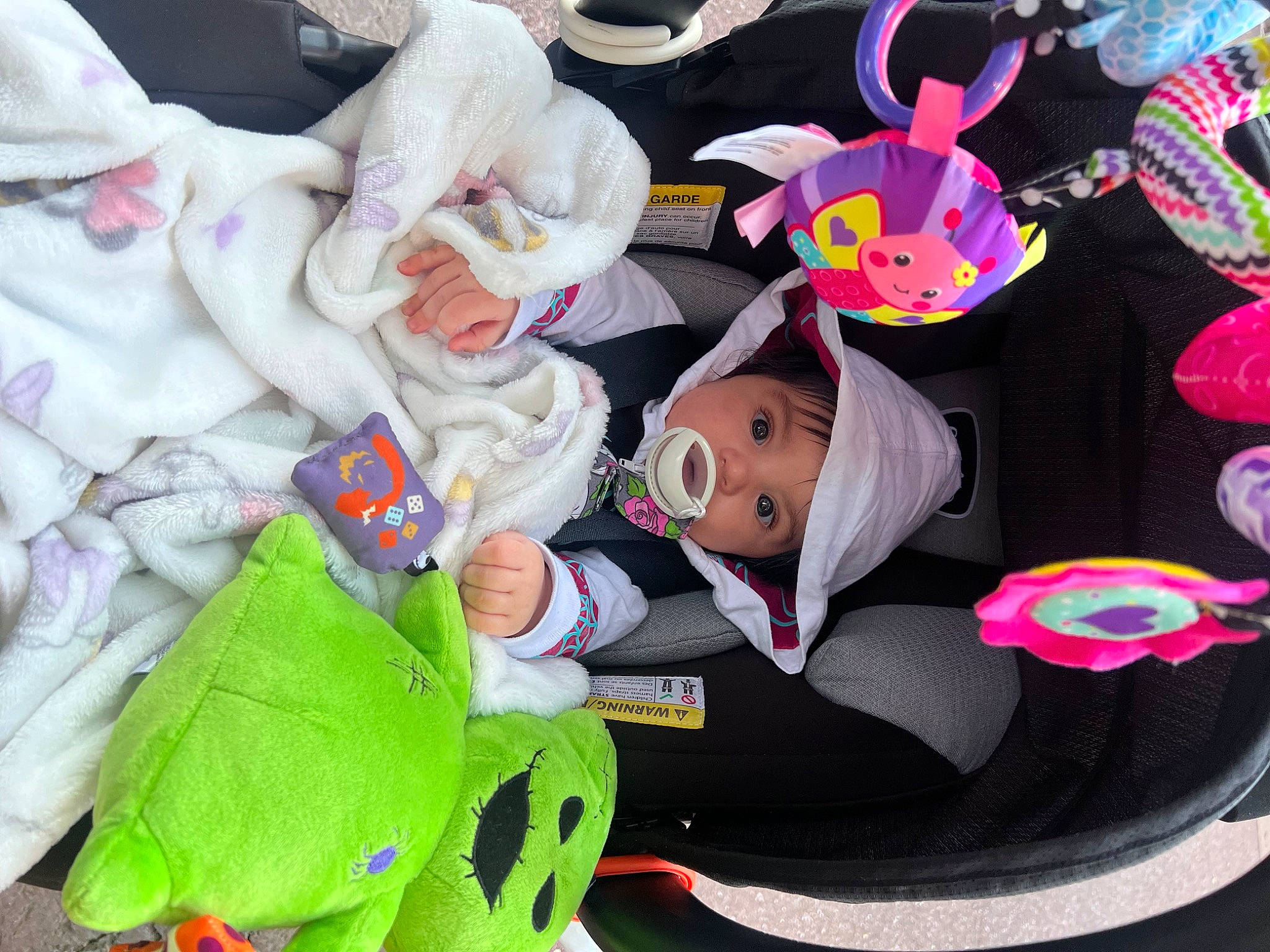 Neylani joined the competition — help win amazing prizes! art, baby_products, baby_toys, carmine, child, fictional_character, fun, hat, headgear, headwear, linens, mammal, person, pink, plastic, plush, recreation, room, stuffed_toy, textile