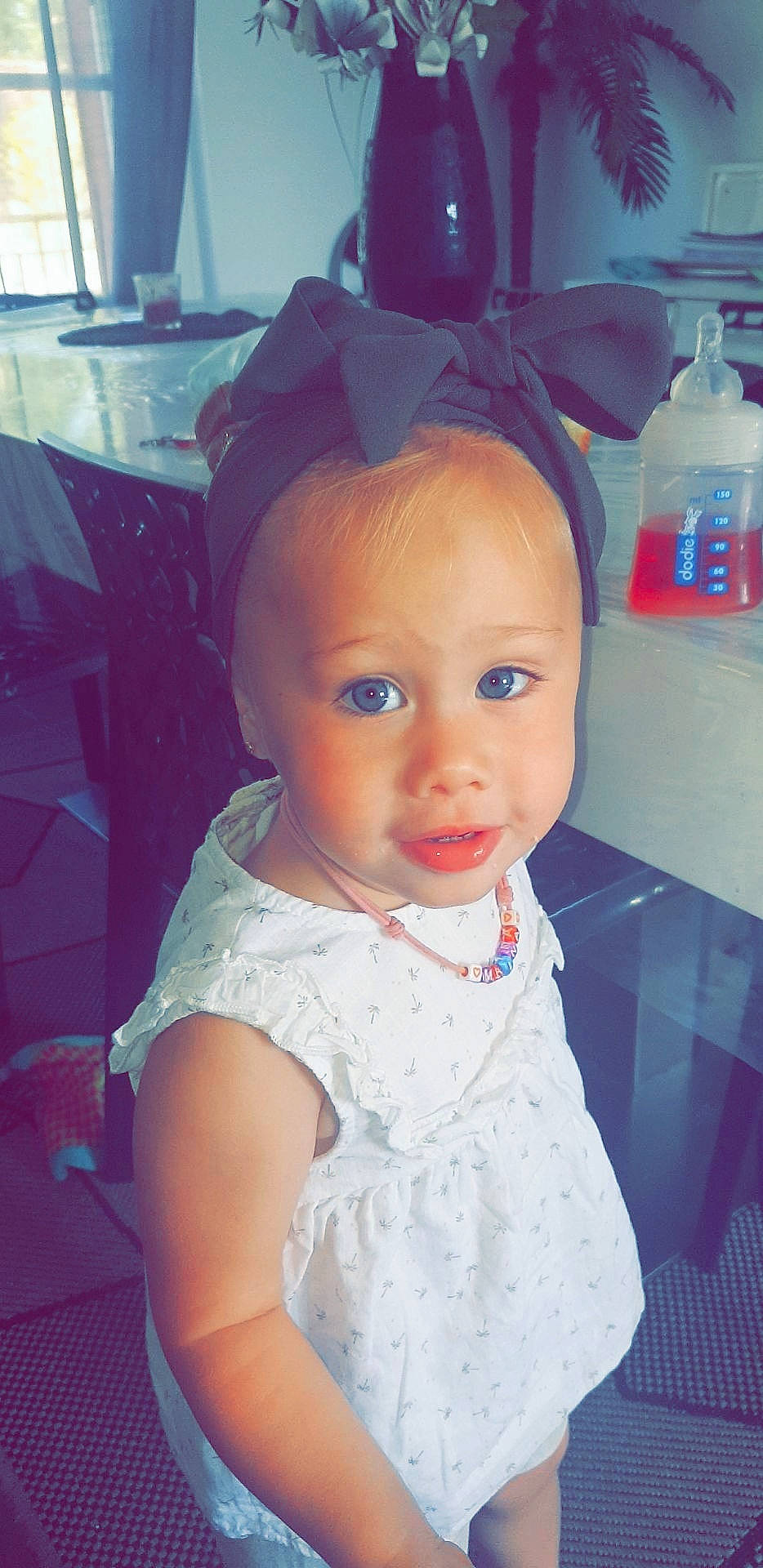 Maina participe au concours pour gagner de l'argent avec cette photo : baby_toddler_clothing, cheek, chin, cool, doll, dress, eyebrow, eyelash, forehead, happy, headgear, human_body, iris, lip, mouth, nose, person, pink, skin, toy