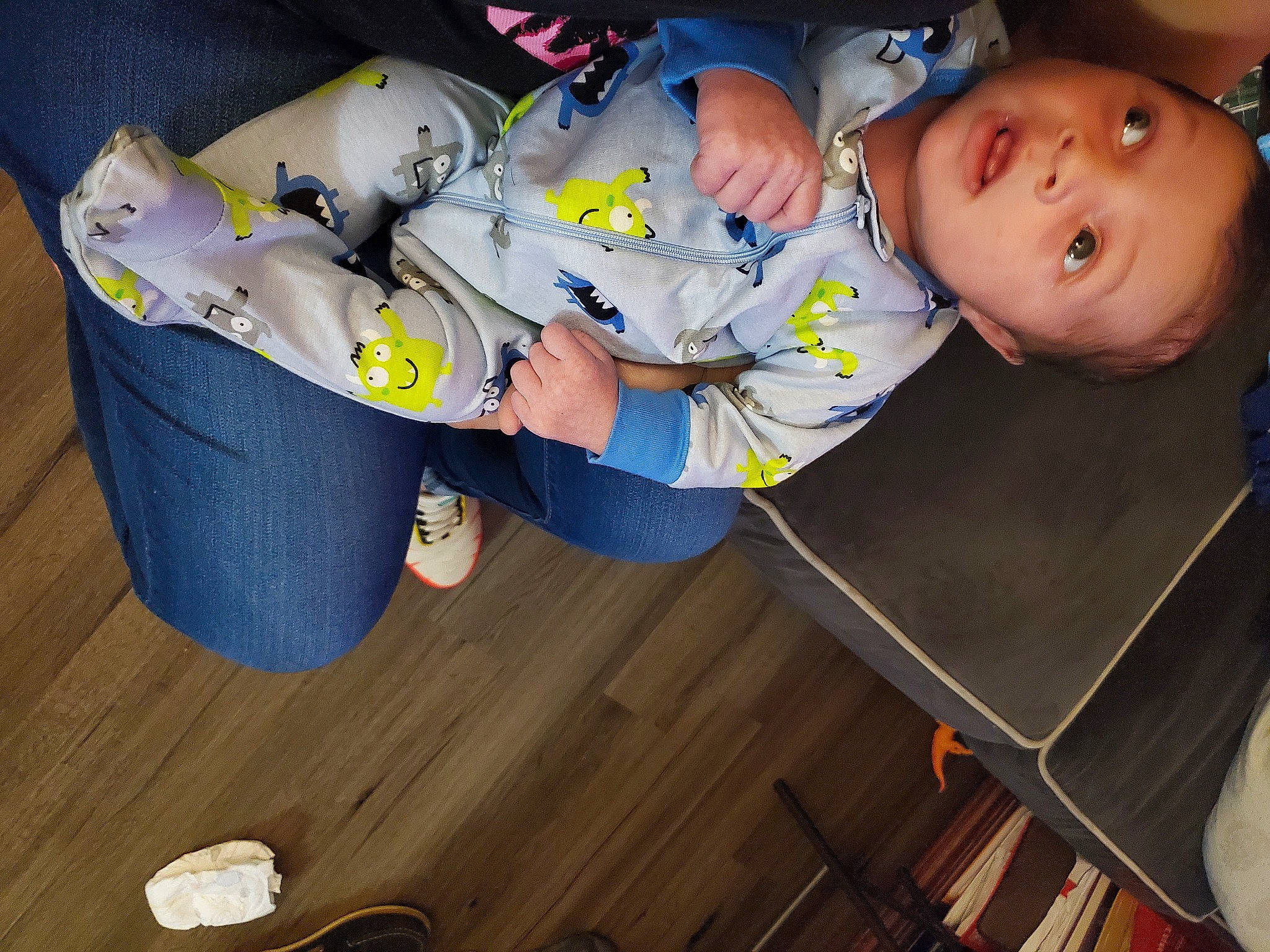 Joshua joined the competition — help win amazing prizes! baby, baby_products, baby_toddler_clothing, child, comfort, elbow, flooring, fun, hardwood, person, sitting, sleeve, space, t_shirt, toddler, white, wood