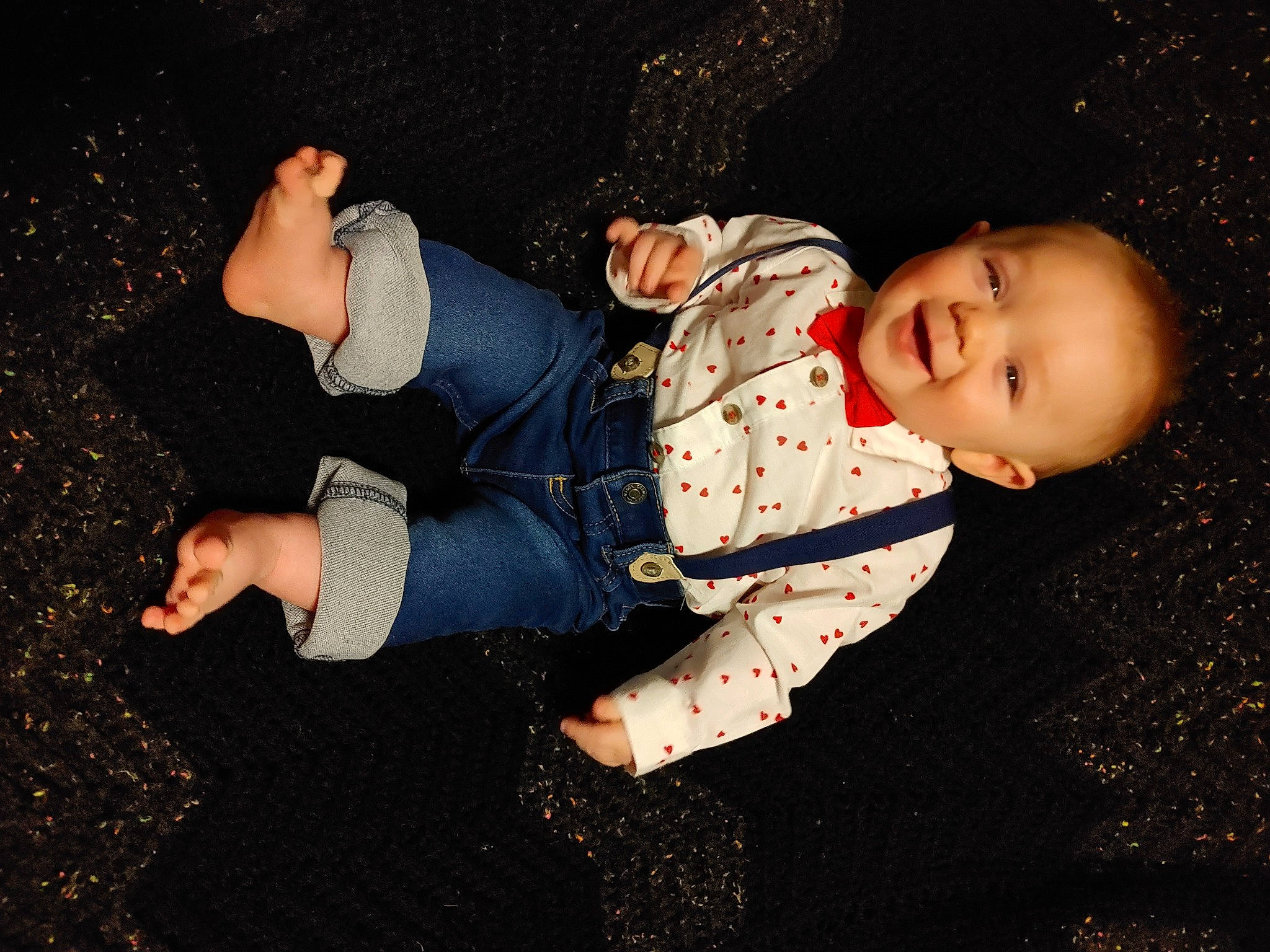 Gavyn joined the competition — help win amazing prizes! arm, baby, baby_toddler_clothing, child, darkness, finger, flash_photography, flooring, fun, gesture, grass, happy, human_leg, joy, leg, people_in_nature, person, smile, space, thigh