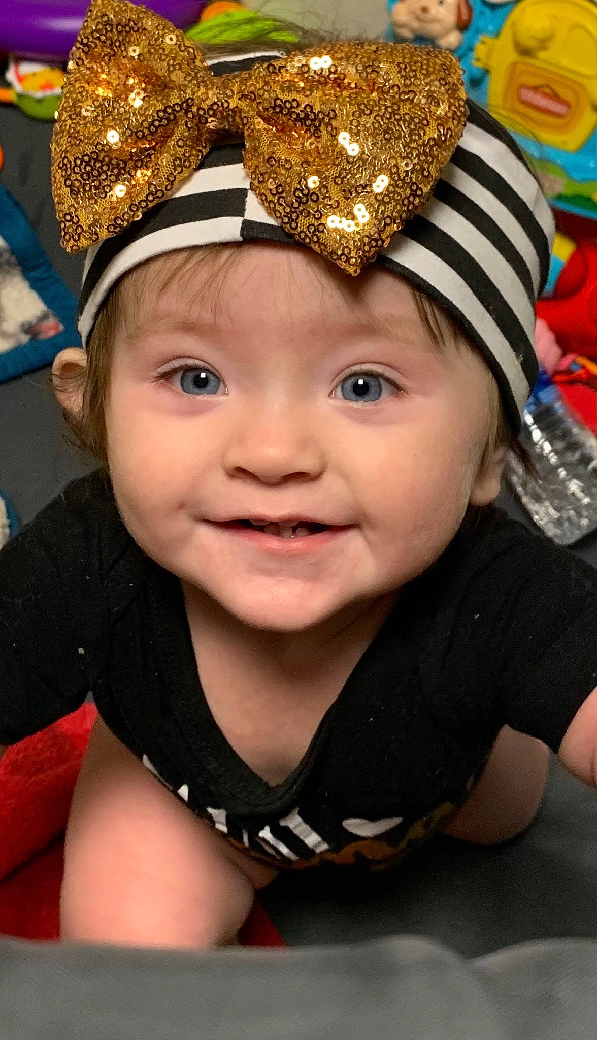 Alaia joined the competition — help win amazing prizes! baby, baby_toddler_clothing, cap, child, close_up, cool, costume_hat, event, eye, eyebrow, fashion_accessory, fun, happy, hat, headgear, headpiece, headwear, joy, party_supply, person